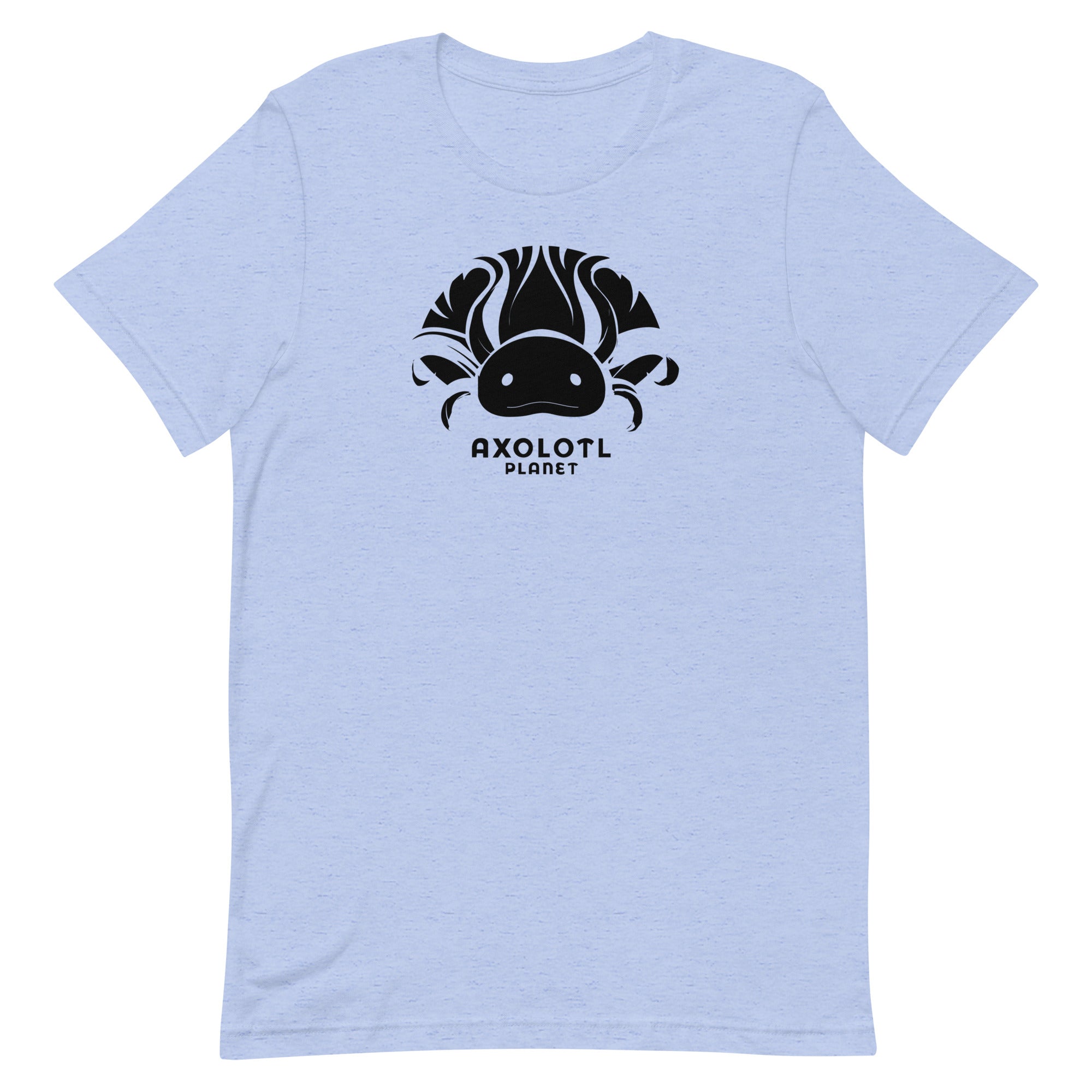 Axolotl Planet Logo (Black) axolotl T-Shirt mockup