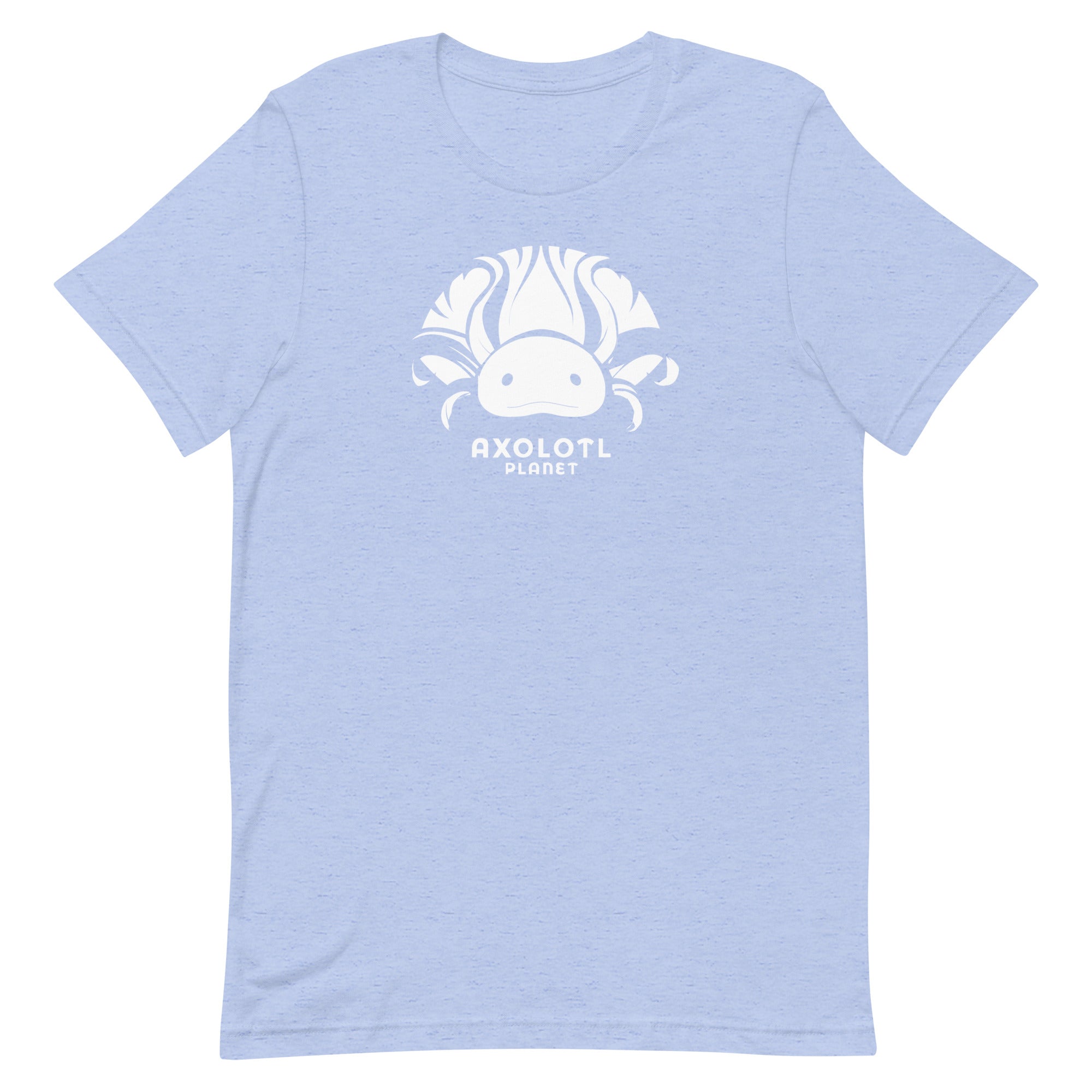 Axolotl Planet Logo (White) axolotl T-Shirt mockup