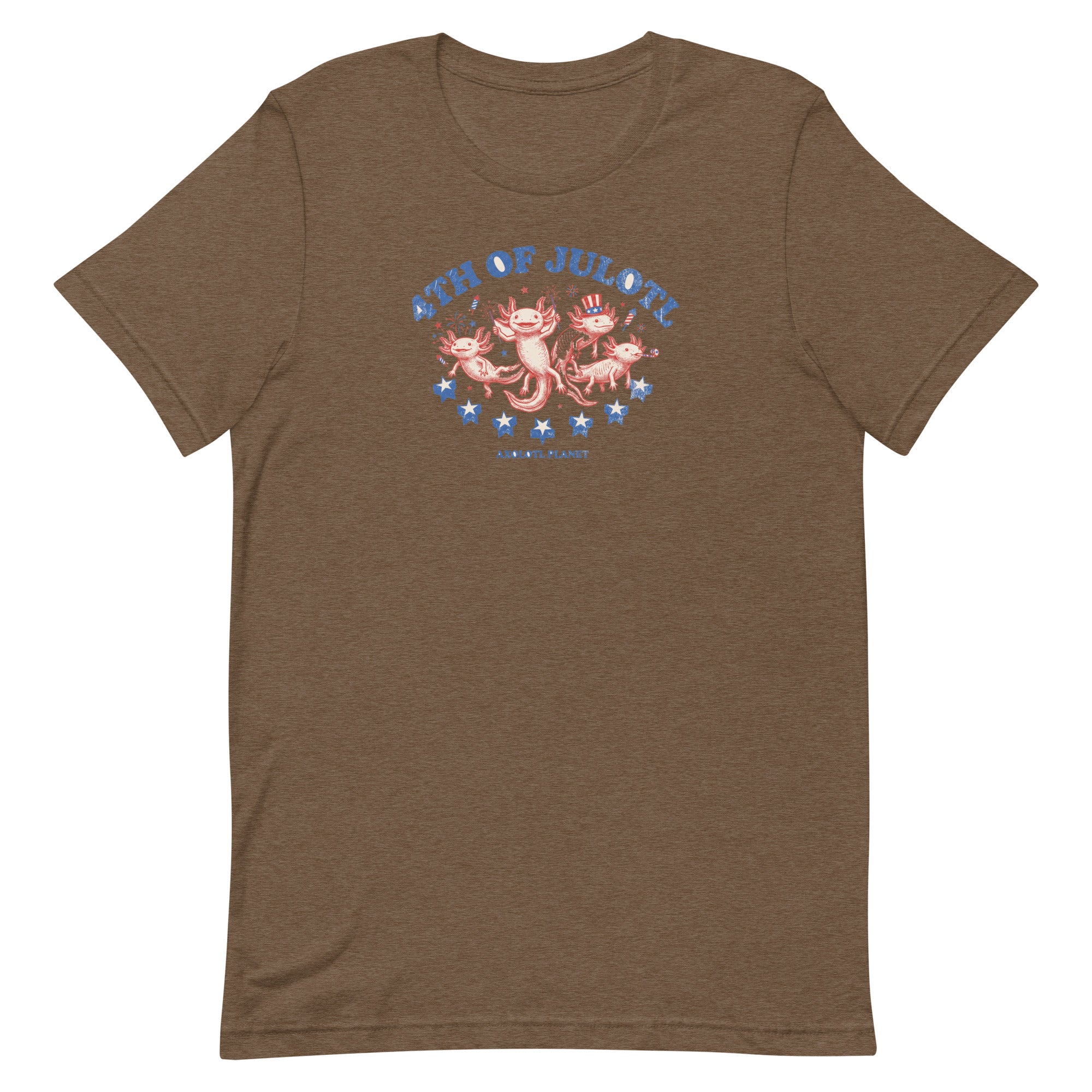4th of Julotl Parade axolotl T-Shirt mockup