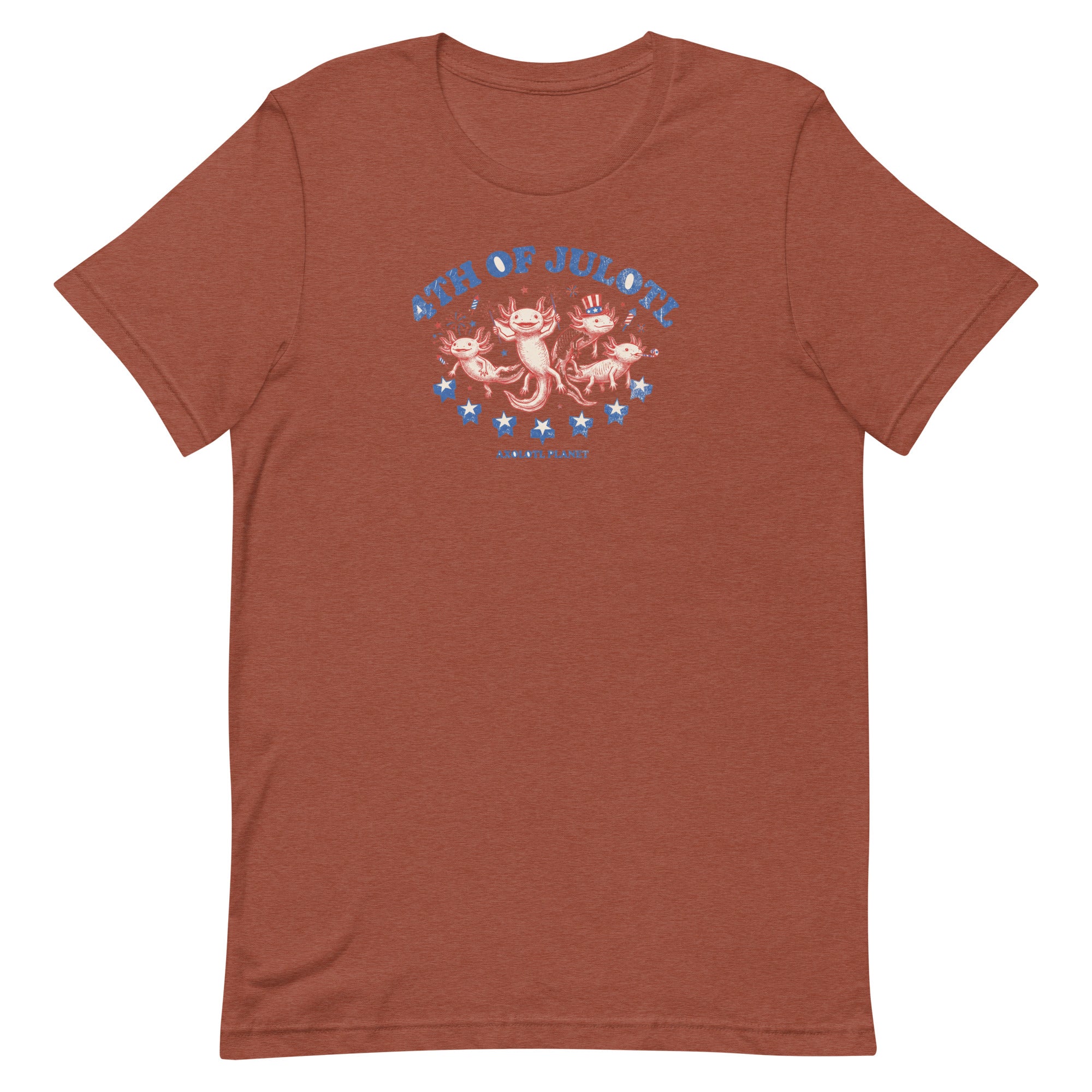 4th of Julotl Parade axolotl T-Shirt mockup