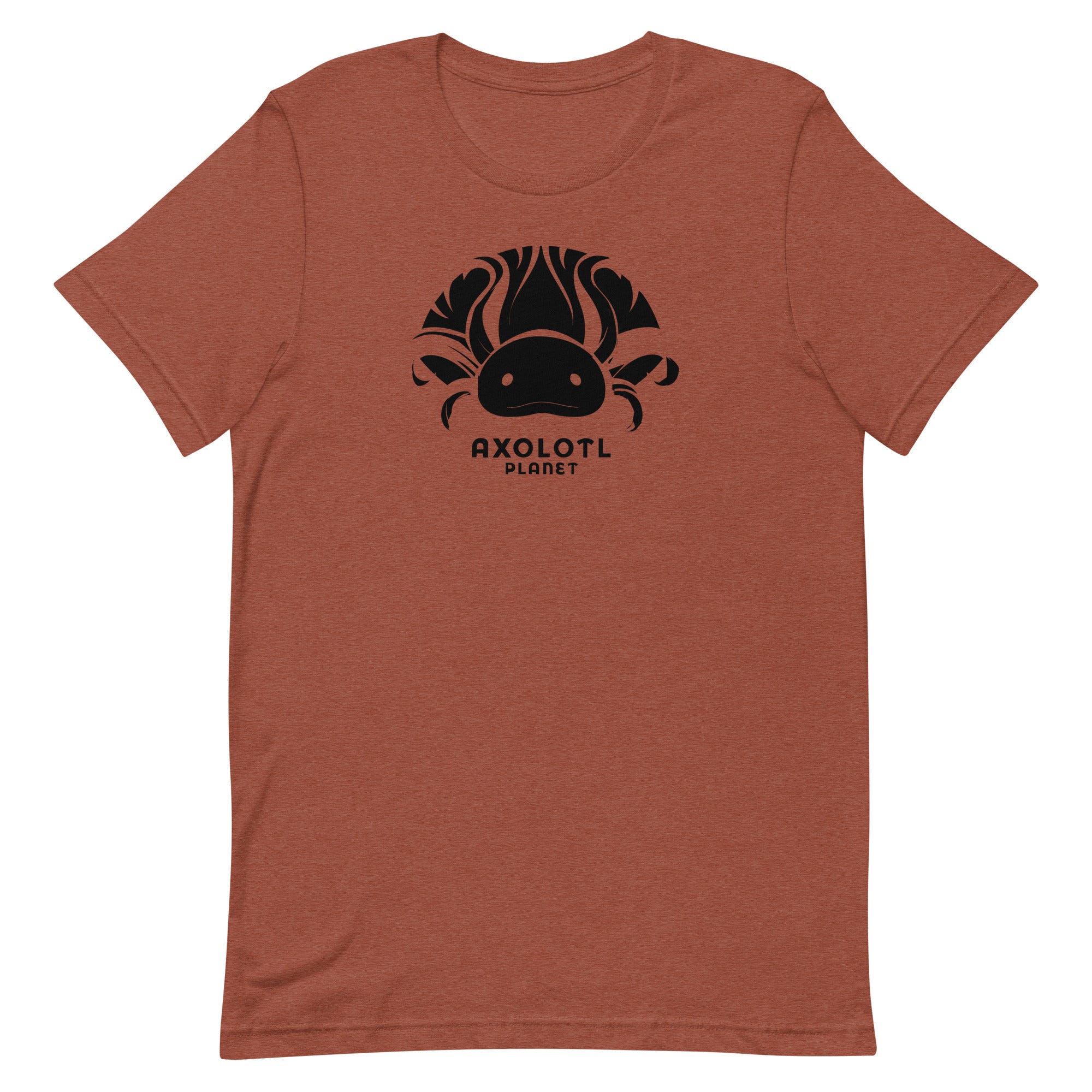 Axolotl Planet Logo (Black) axolotl T-Shirt mockup