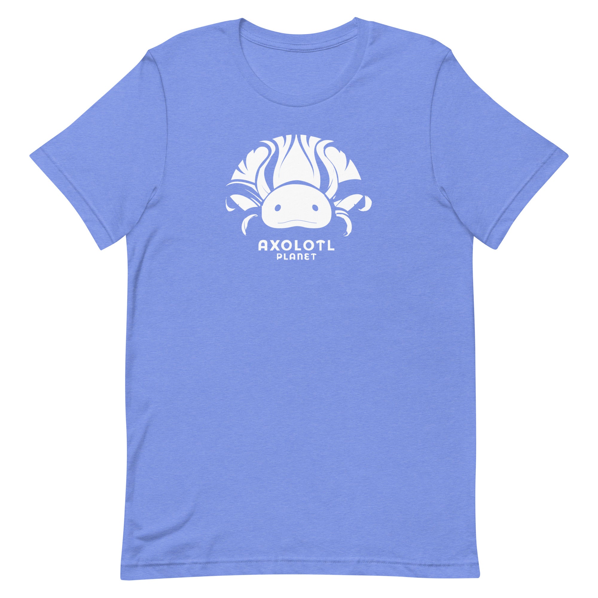 Axolotl Planet Logo (White) axolotl T-Shirt mockup