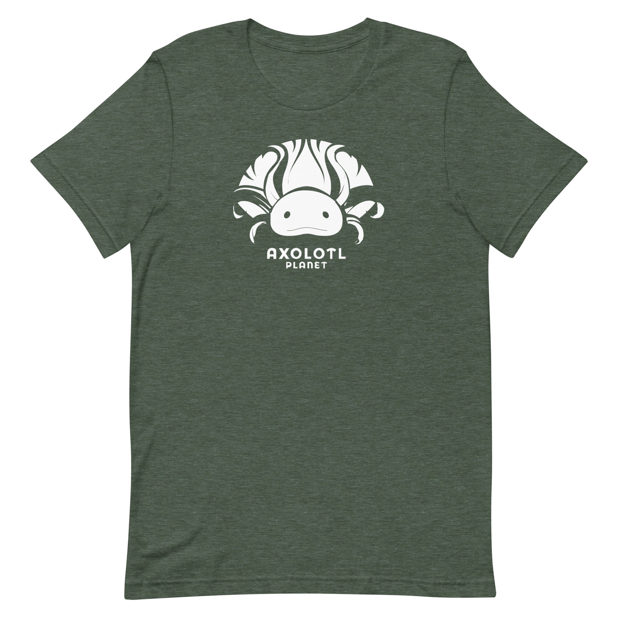 Axolotl Planet Logo (White) axolotl T-Shirt mockup