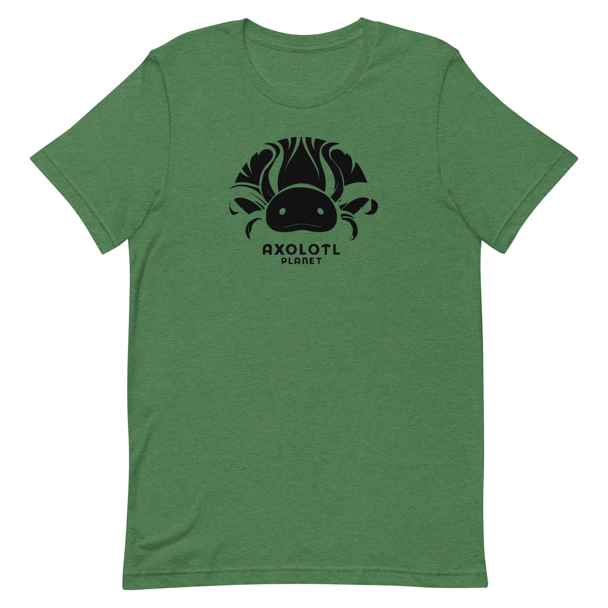 Axolotl Planet Logo (Black) axolotl T-Shirt mockup