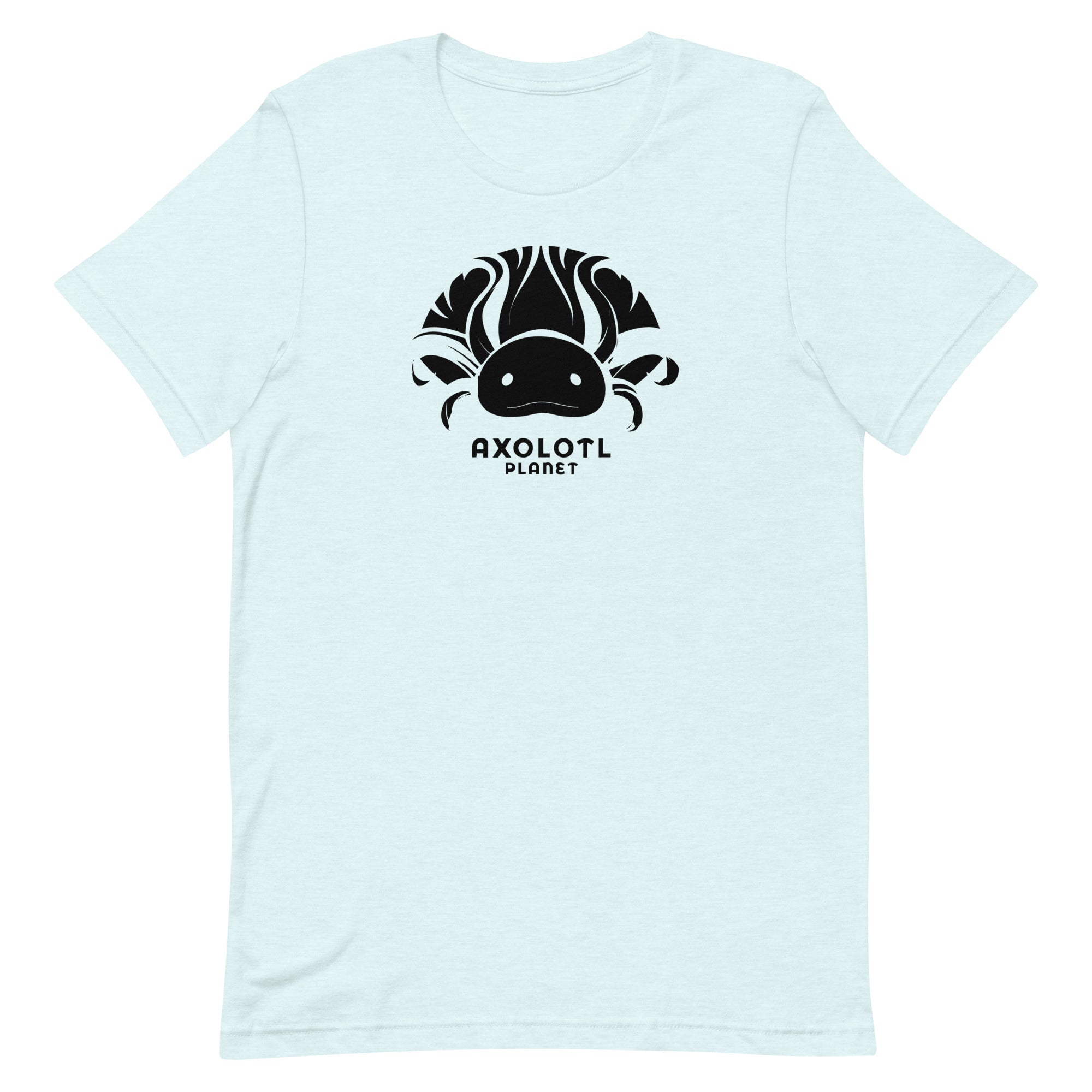 Axolotl Planet Logo (Black) axolotl T-Shirt mockup