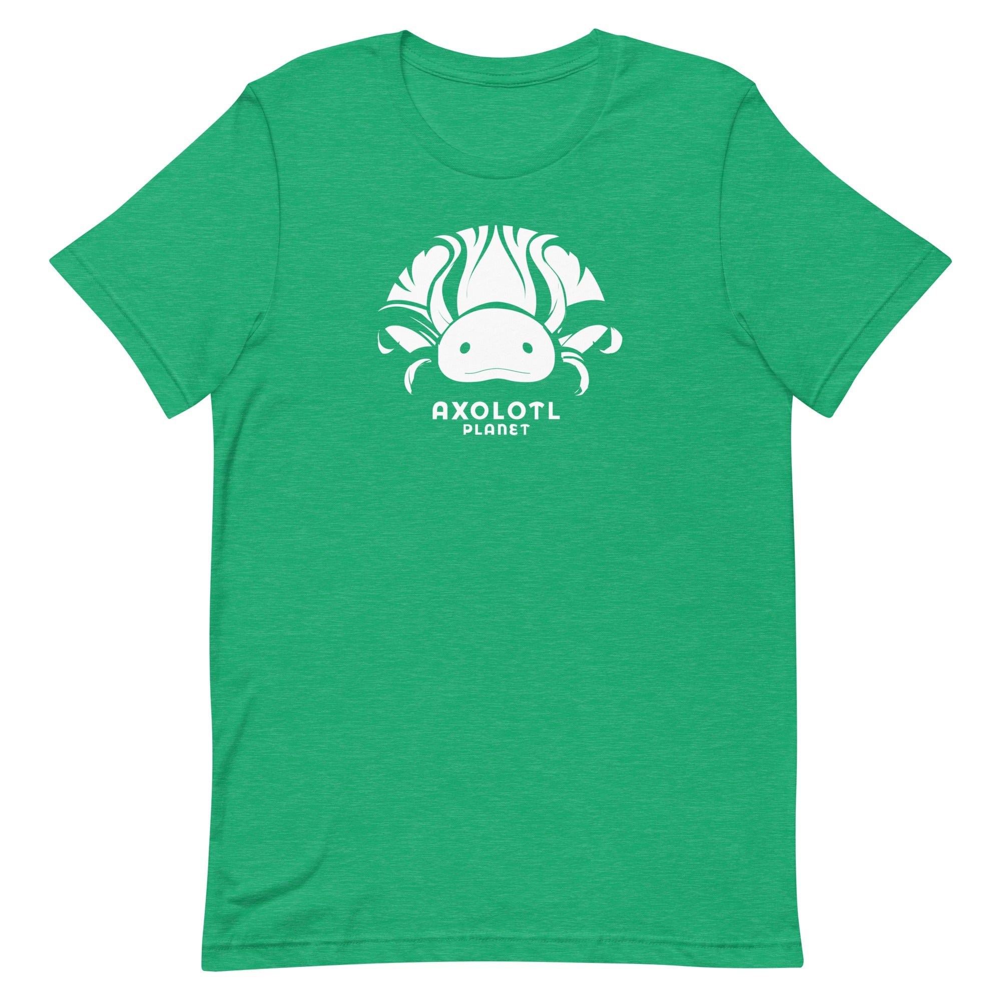 Axolotl Planet Logo (White) axolotl T-Shirt mockup