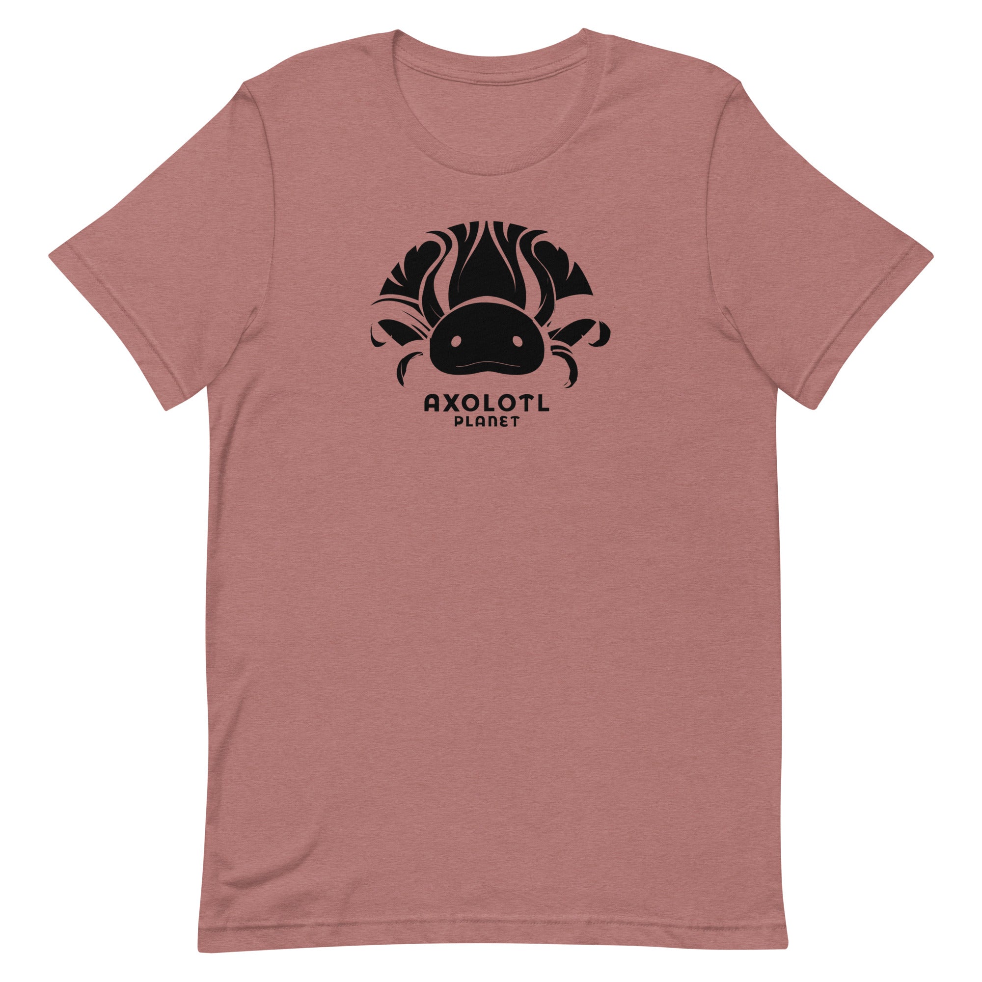 Axolotl Planet Logo (Black) axolotl T-Shirt mockup