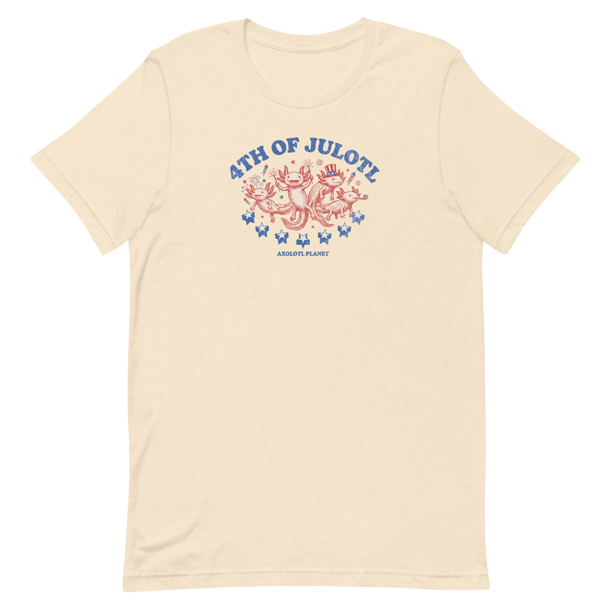 4th of Julotl Parade axolotl T-Shirt mockup