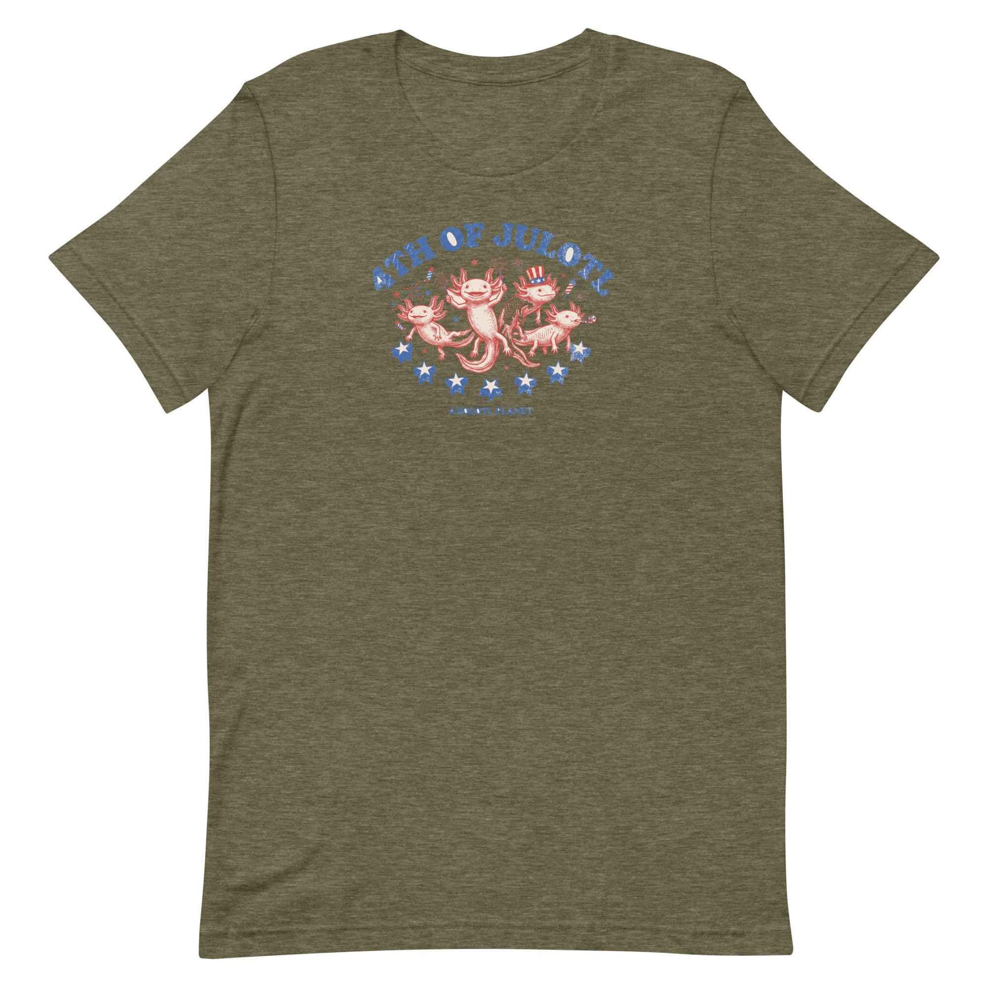 4th of Julotl Parade axolotl T-Shirt mockup