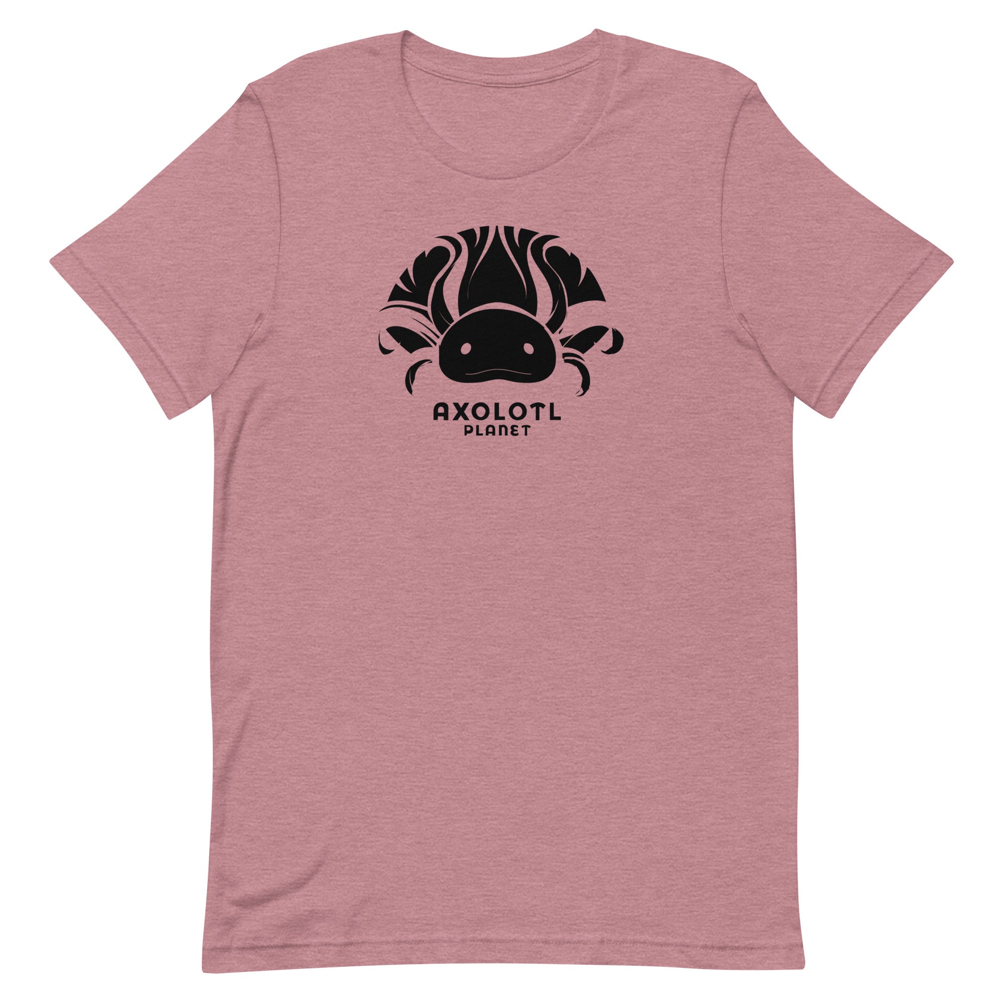 Axolotl Planet Logo (Black) axolotl T-Shirt mockup