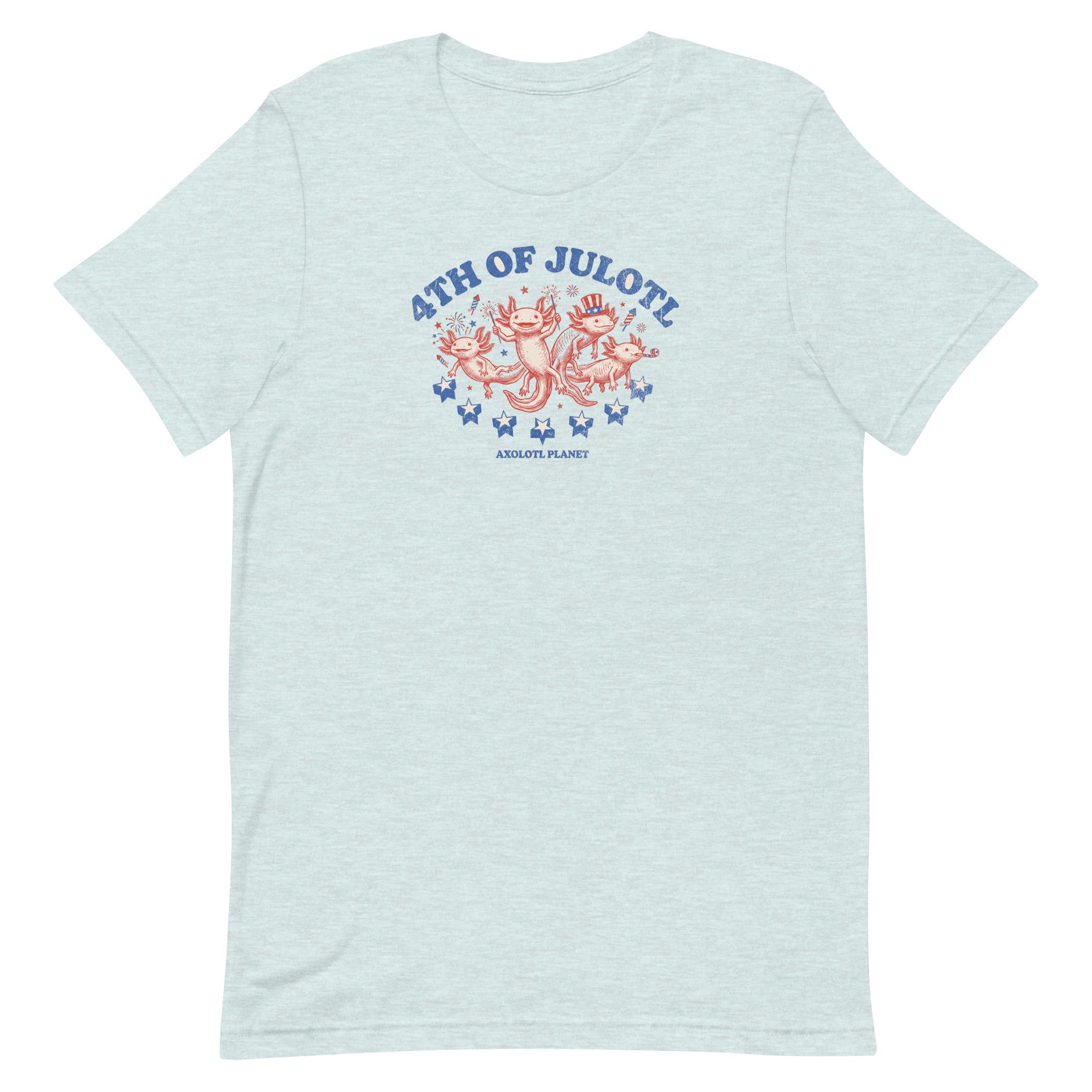 4th of Julotl Parade axolotl T-Shirt mockup