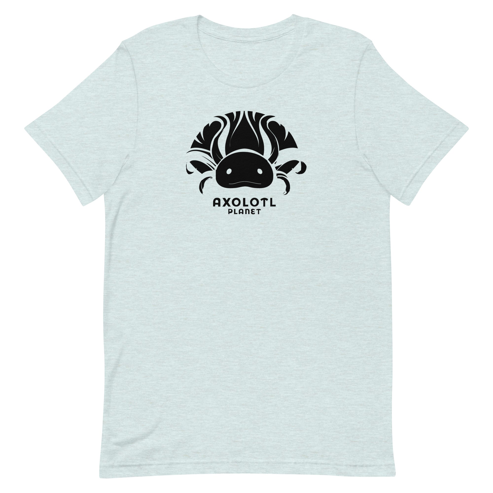 Axolotl Planet Logo (Black) axolotl T-Shirt mockup