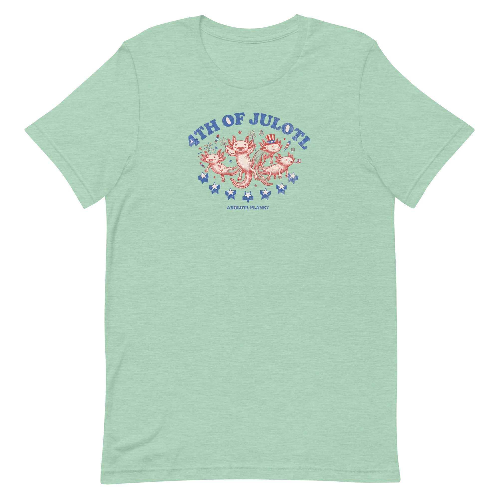 4th of Julotl Parade axolotl T-Shirt mockup