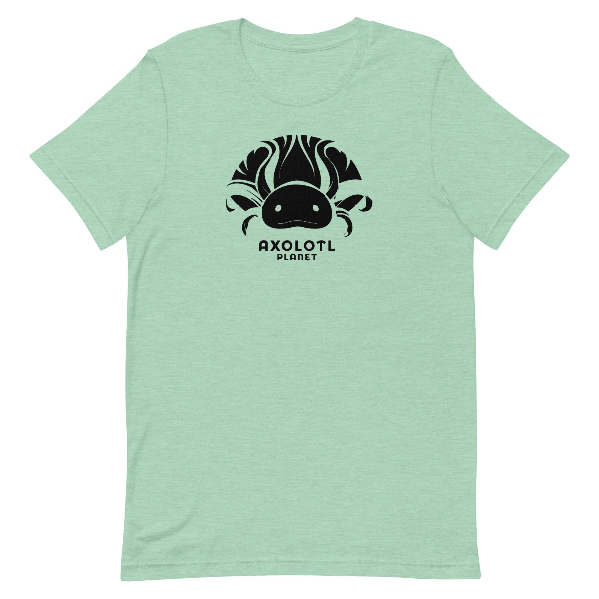 Axolotl Planet Logo (Black) axolotl T-Shirt mockup