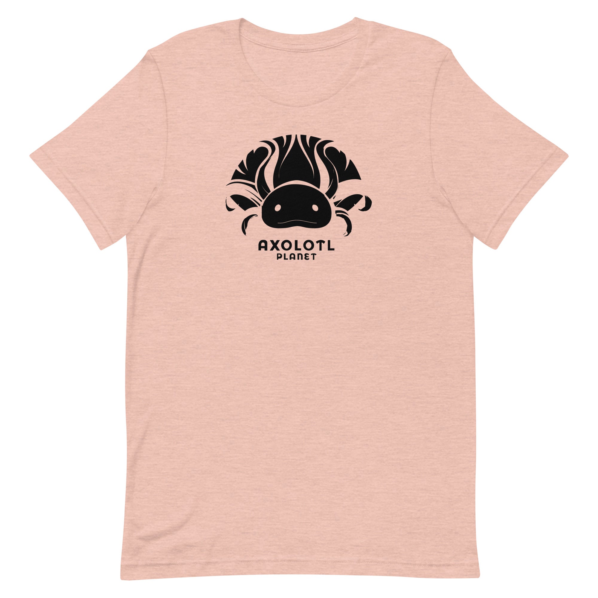 Axolotl Planet Logo (Black) axolotl T-Shirt mockup