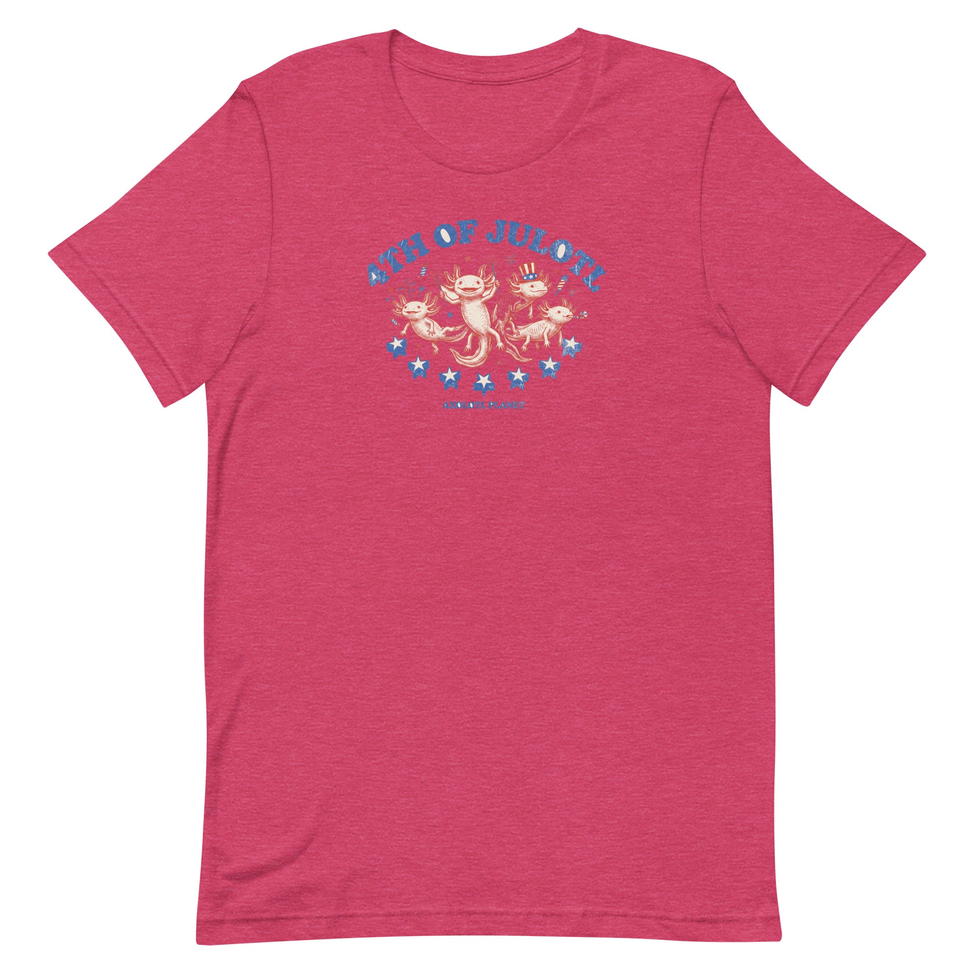 4th of Julotl Parade axolotl T-Shirt mockup