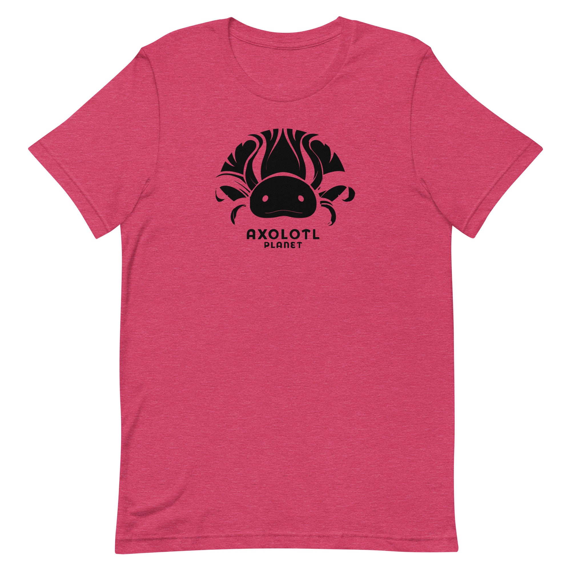 Axolotl Planet Logo (Black) axolotl T-Shirt mockup