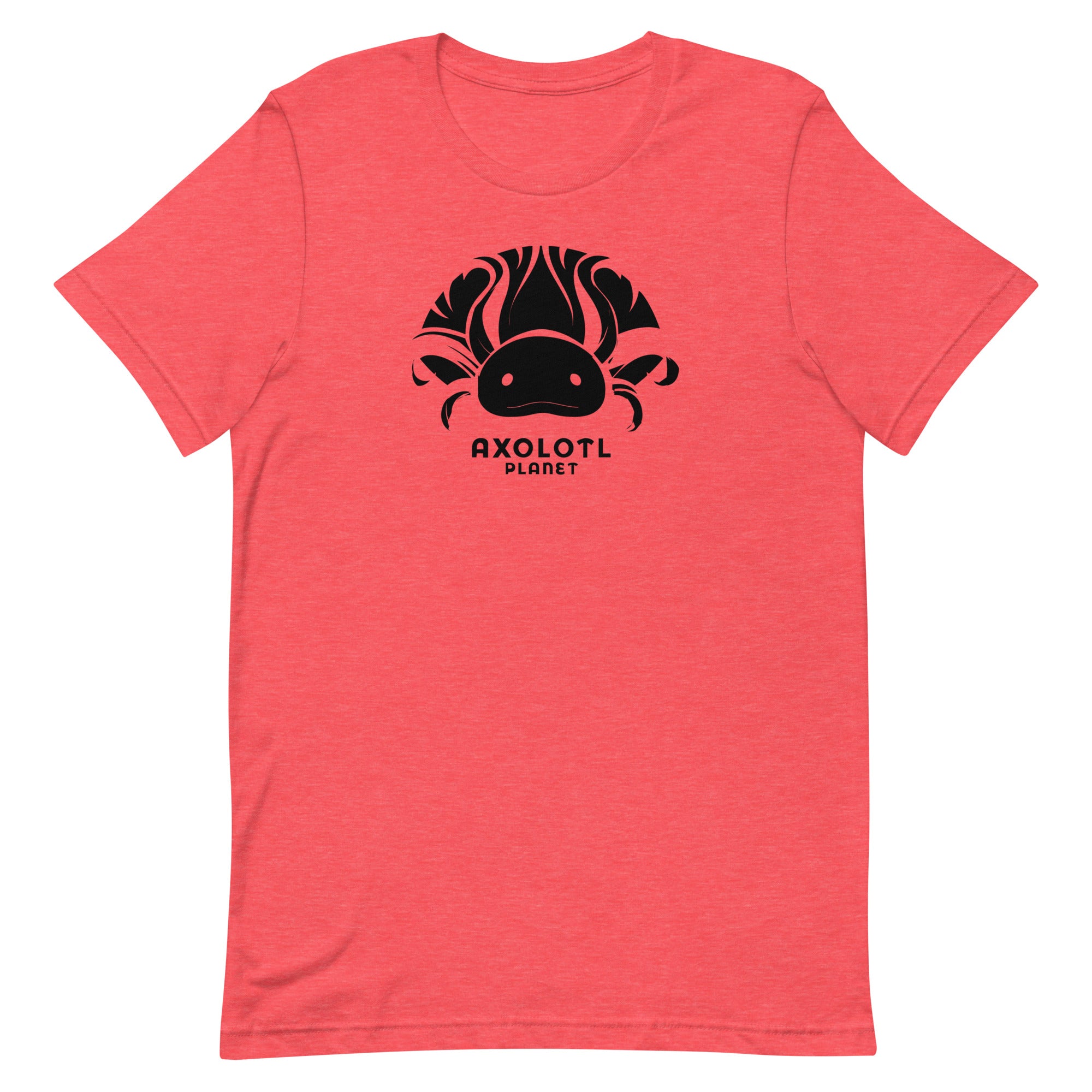 Axolotl Planet Logo (Black) axolotl T-Shirt mockup