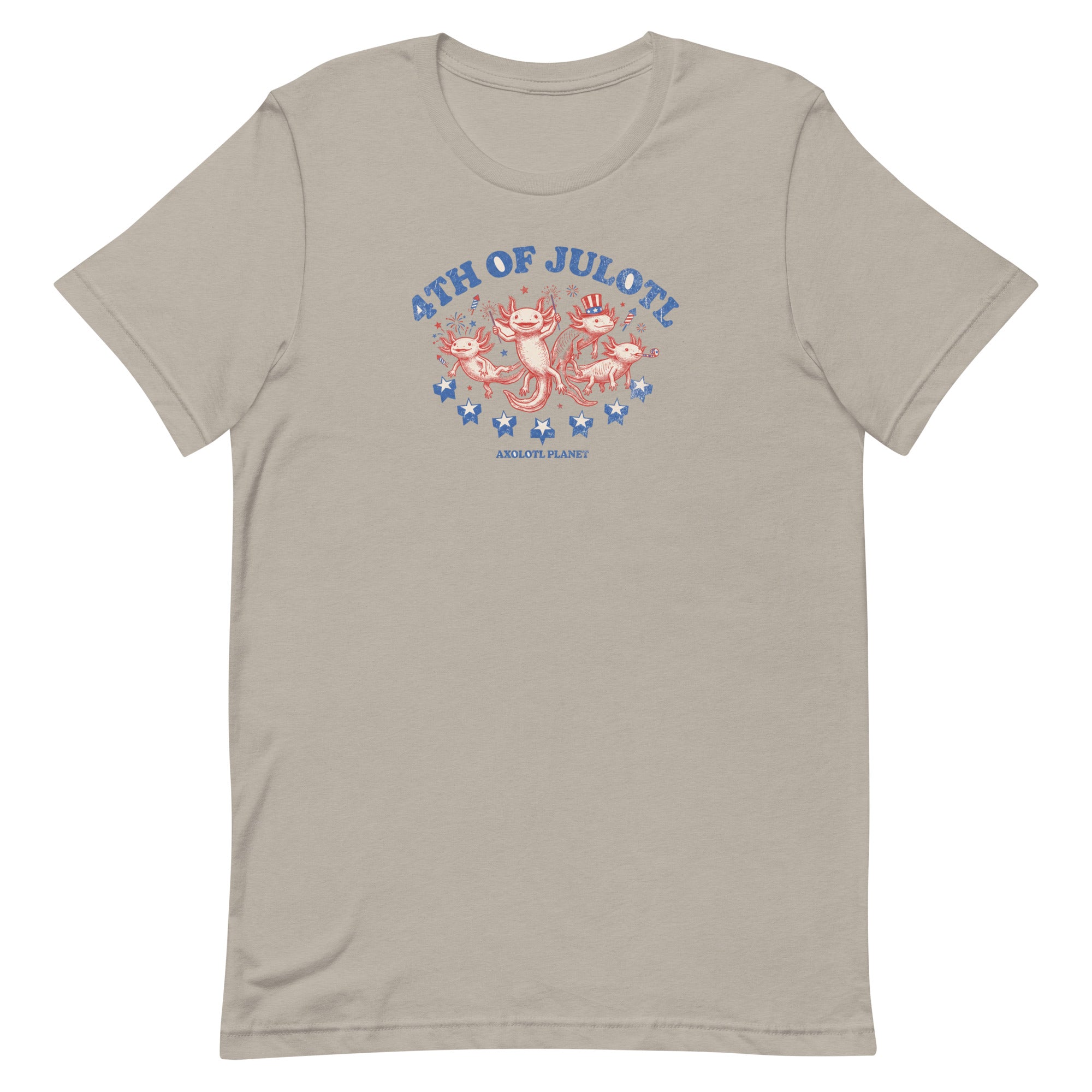 4th of Julotl Parade axolotl T-Shirt mockup