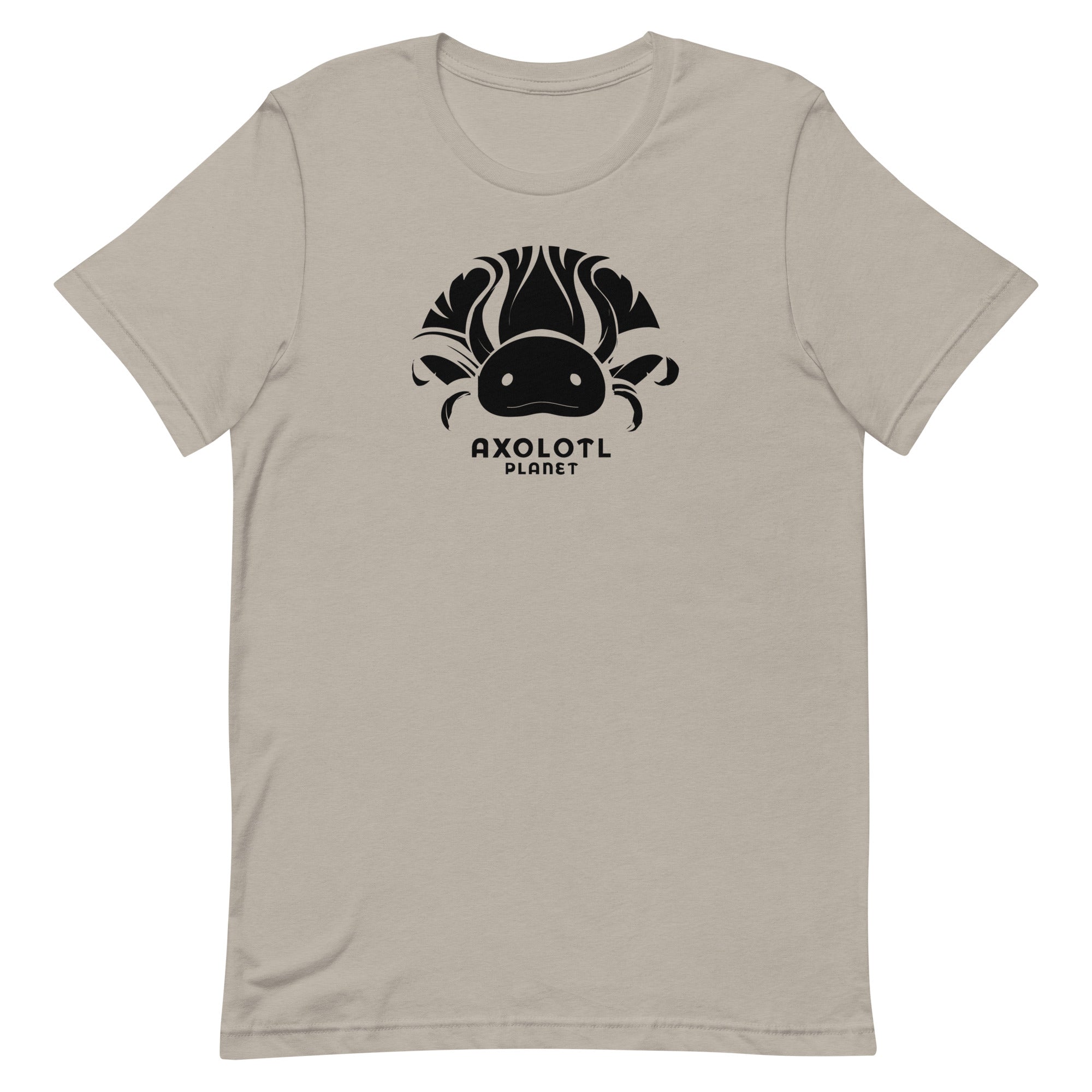 Axolotl Planet Logo (Black) axolotl T-Shirt mockup