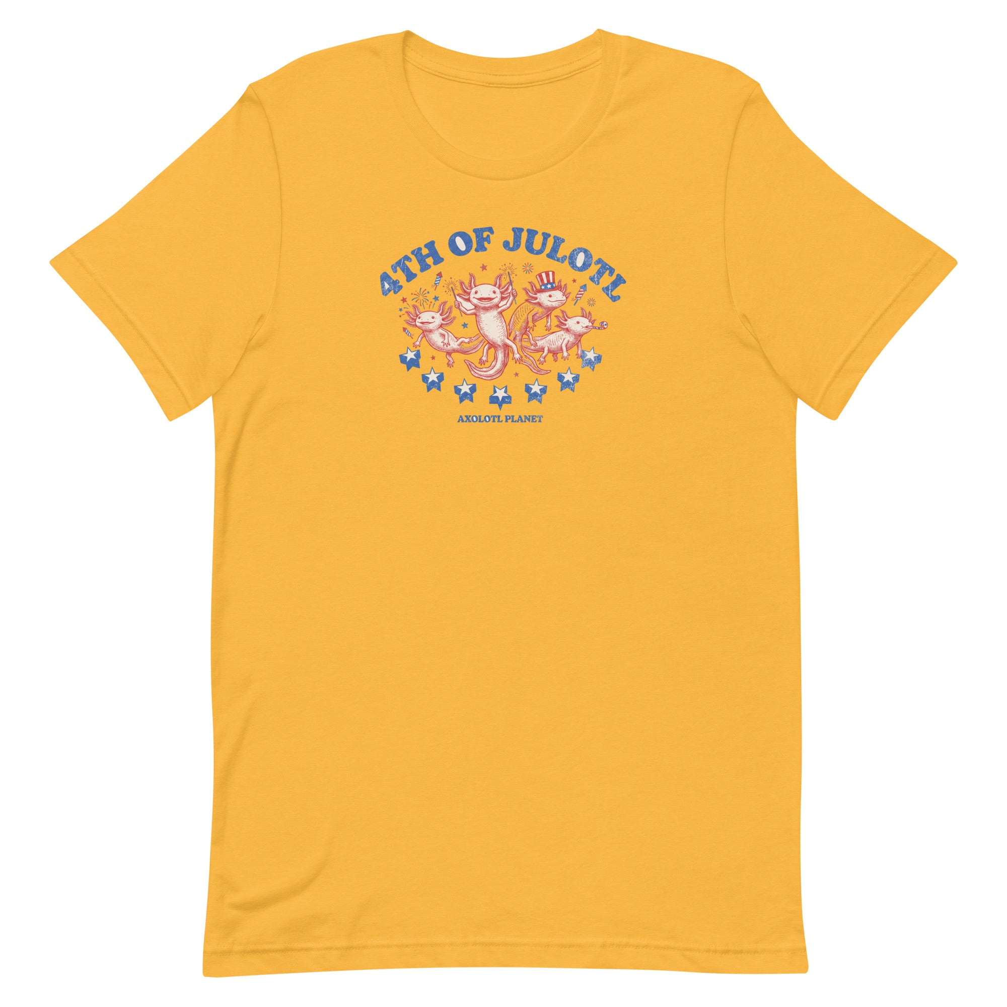 4th of Julotl Parade axolotl T-Shirt mockup