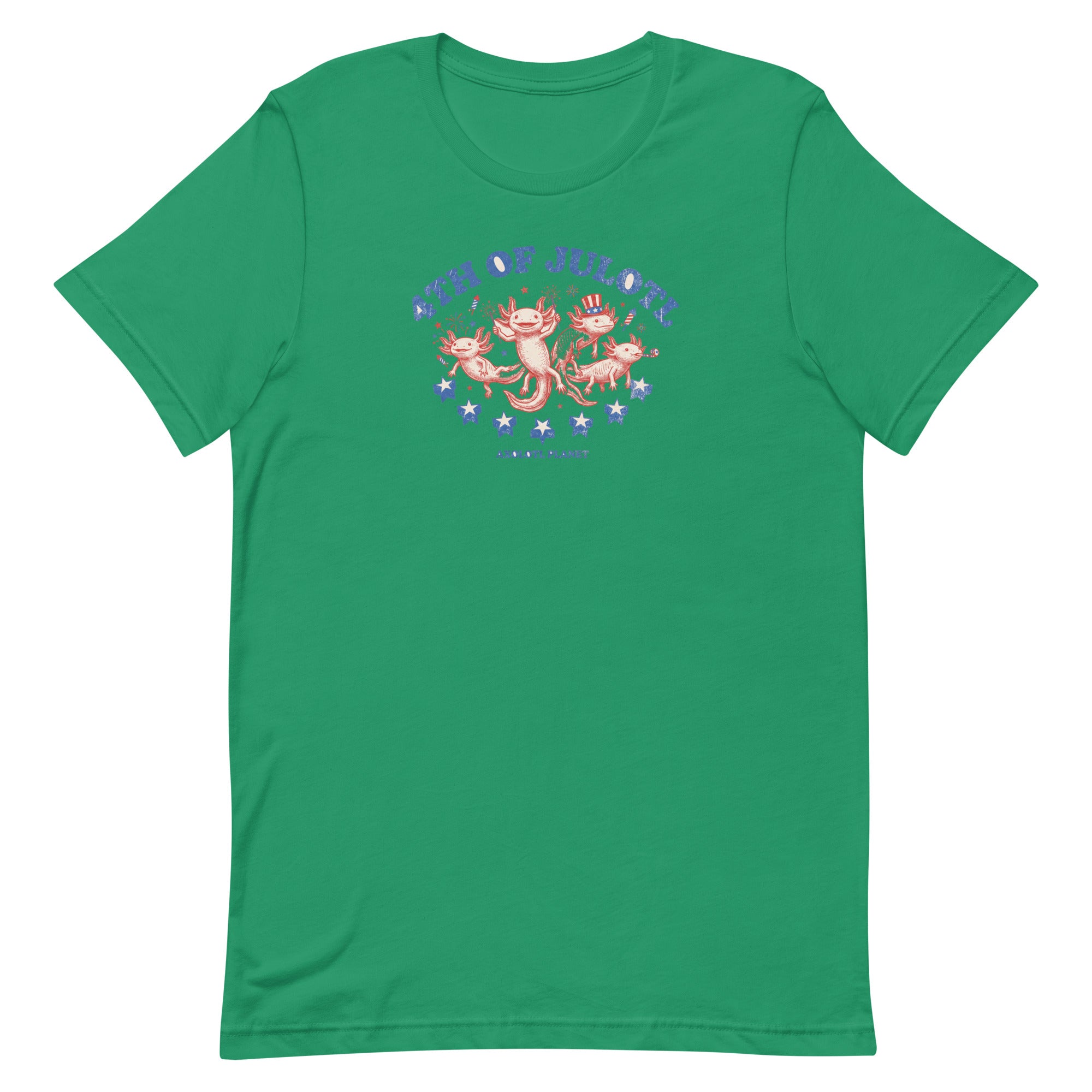 4th of Julotl Parade axolotl T-Shirt mockup