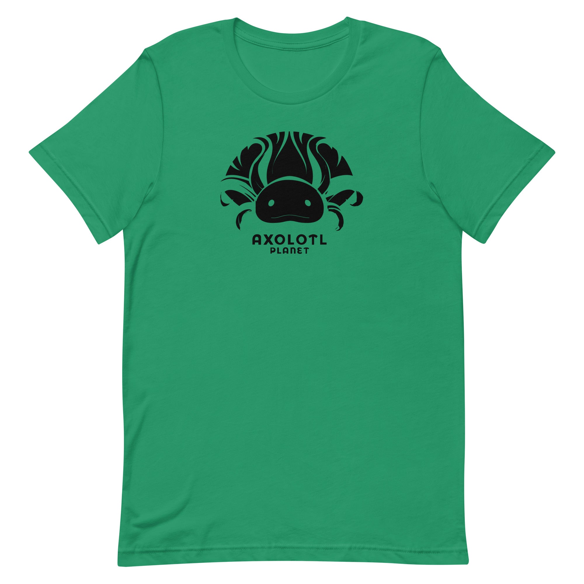 Axolotl Planet Logo (Black) axolotl T-Shirt mockup