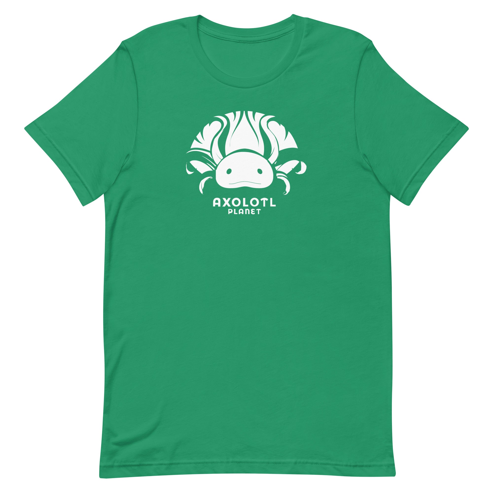 Axolotl Planet Logo (White) axolotl T-Shirt mockup