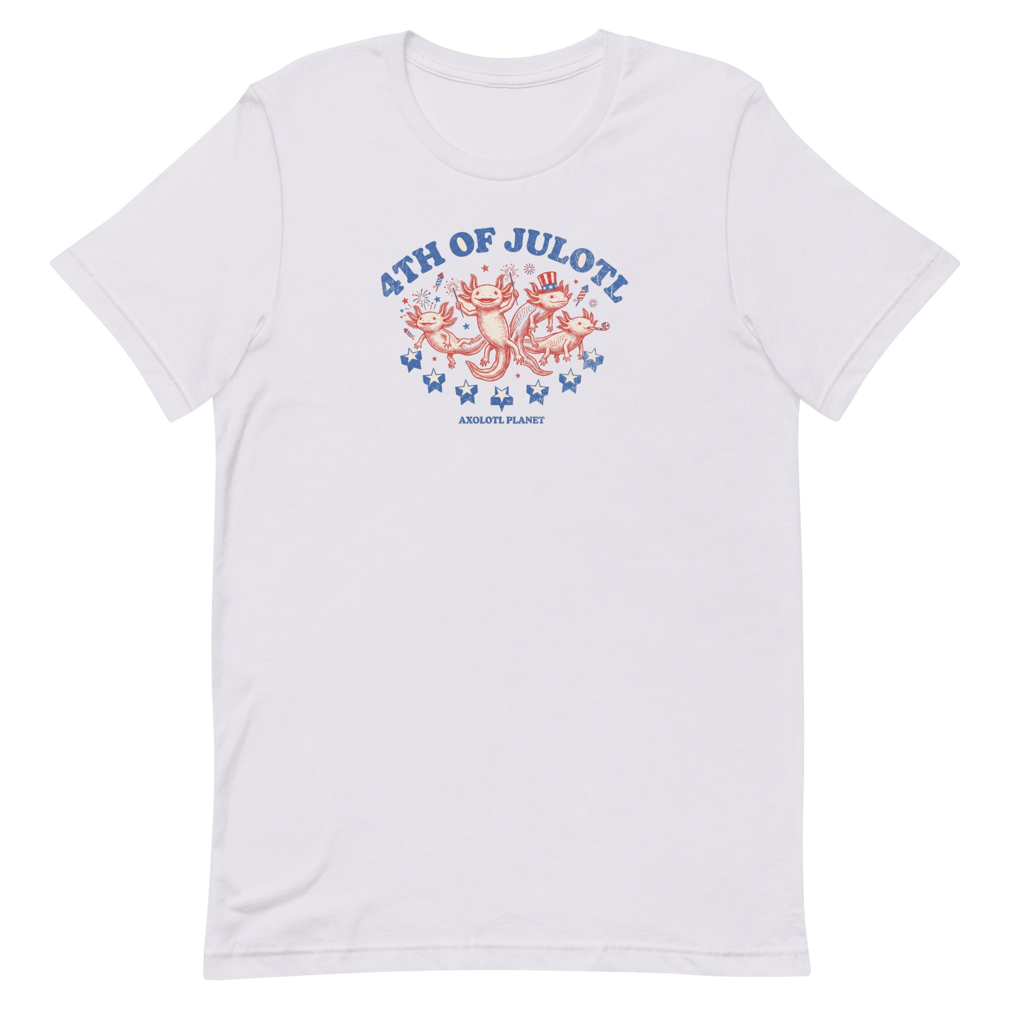 4th of Julotl Parade axolotl T-Shirt mockup