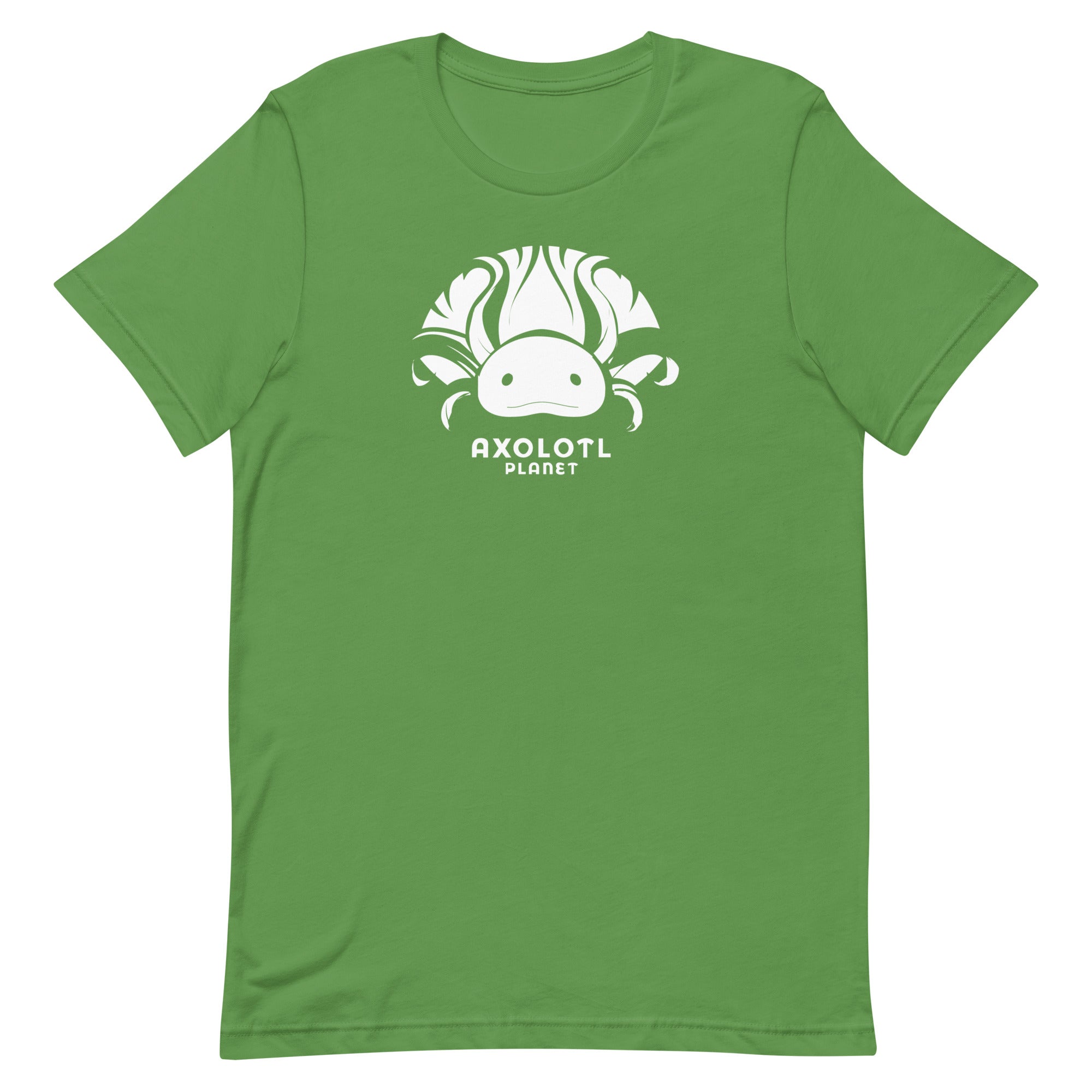 Axolotl Planet Logo (White) axolotl T-Shirt mockup