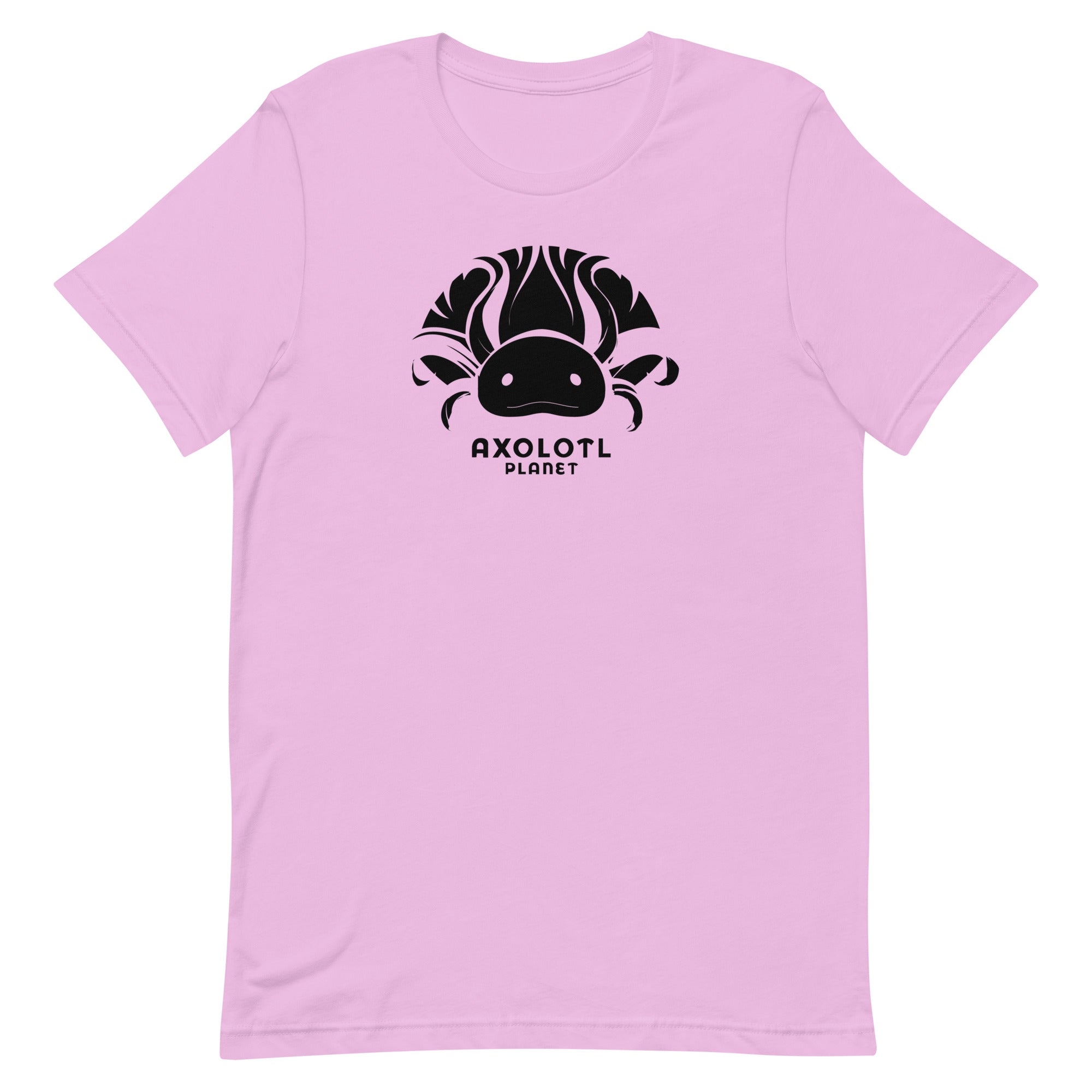 Axolotl Planet Logo (Black) axolotl T-Shirt mockup