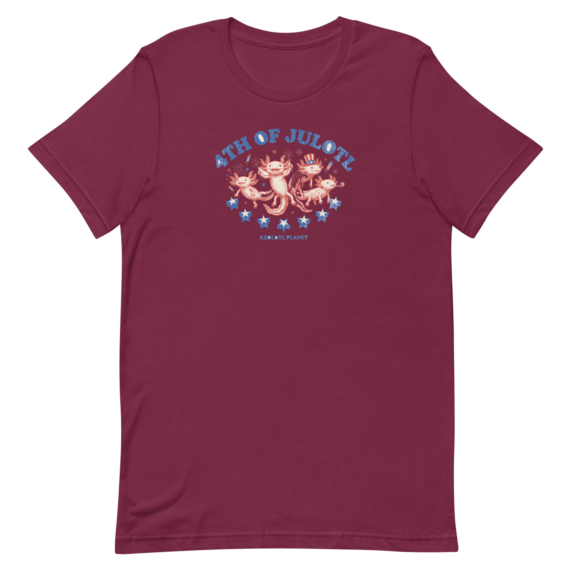 4th of Julotl Parade axolotl T-Shirt mockup