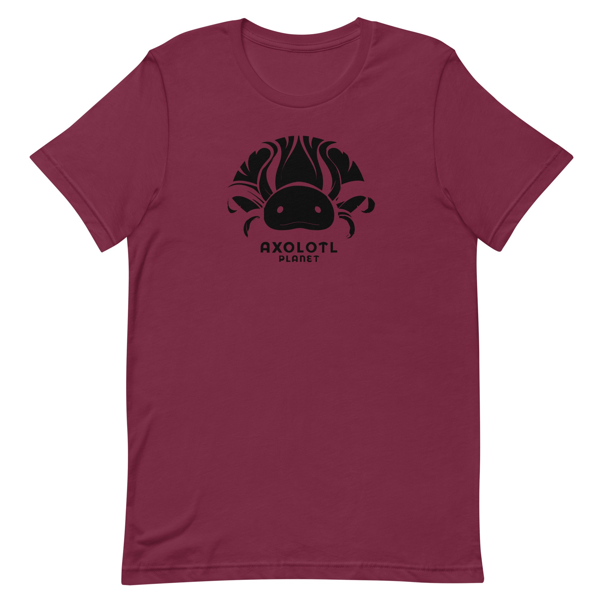 Axolotl Planet Logo (Black) axolotl T-Shirt mockup