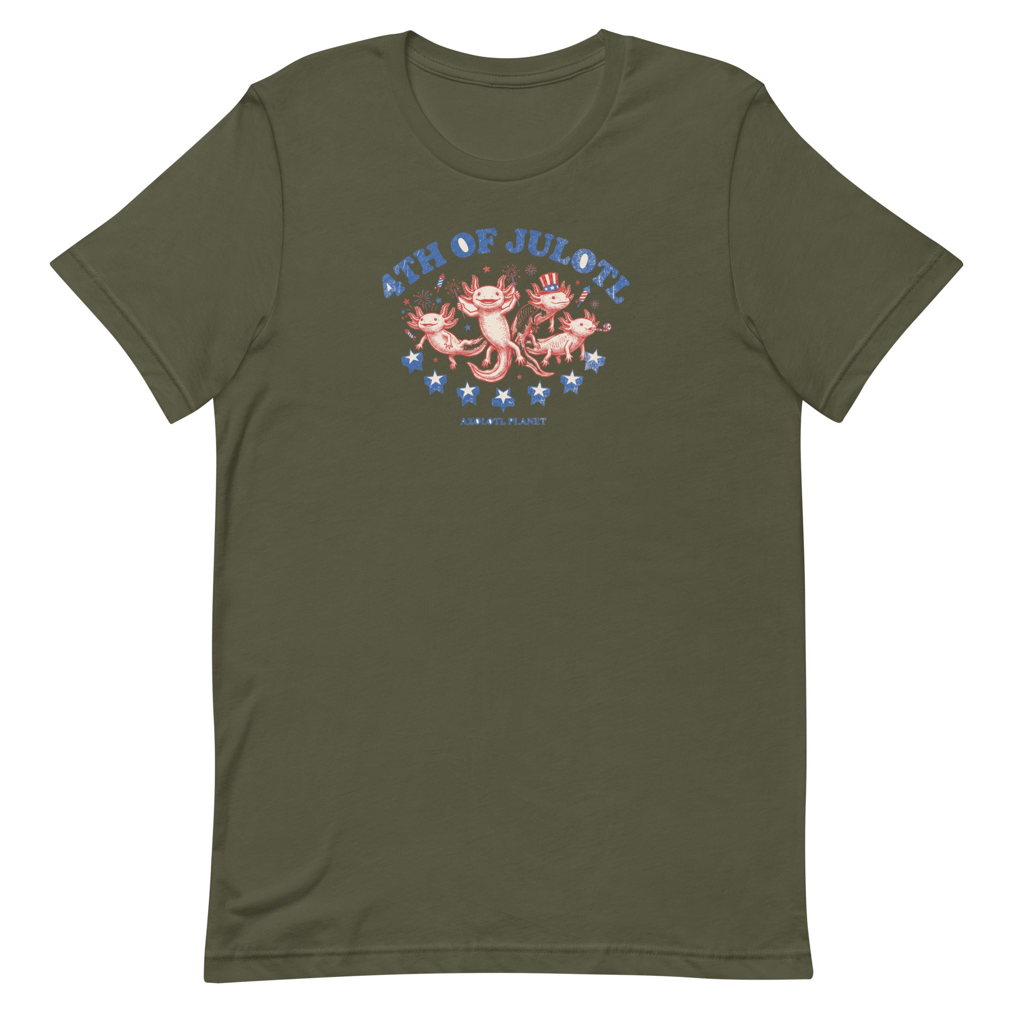 4th of Julotl Parade axolotl T-Shirt mockup