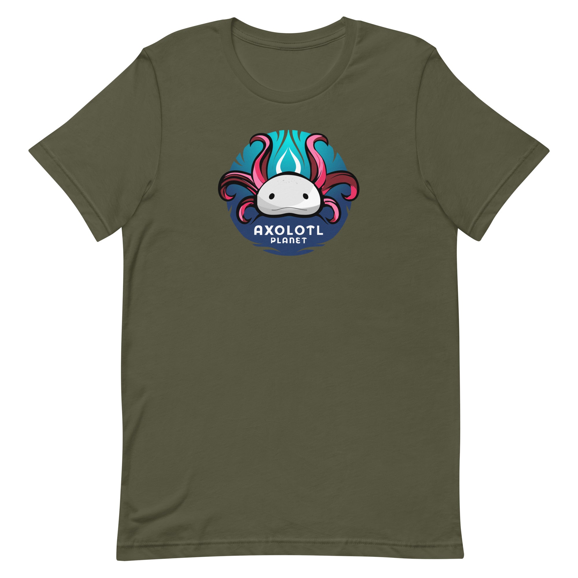 Axolotl Planet Logo axolotl T-Shirt mockup