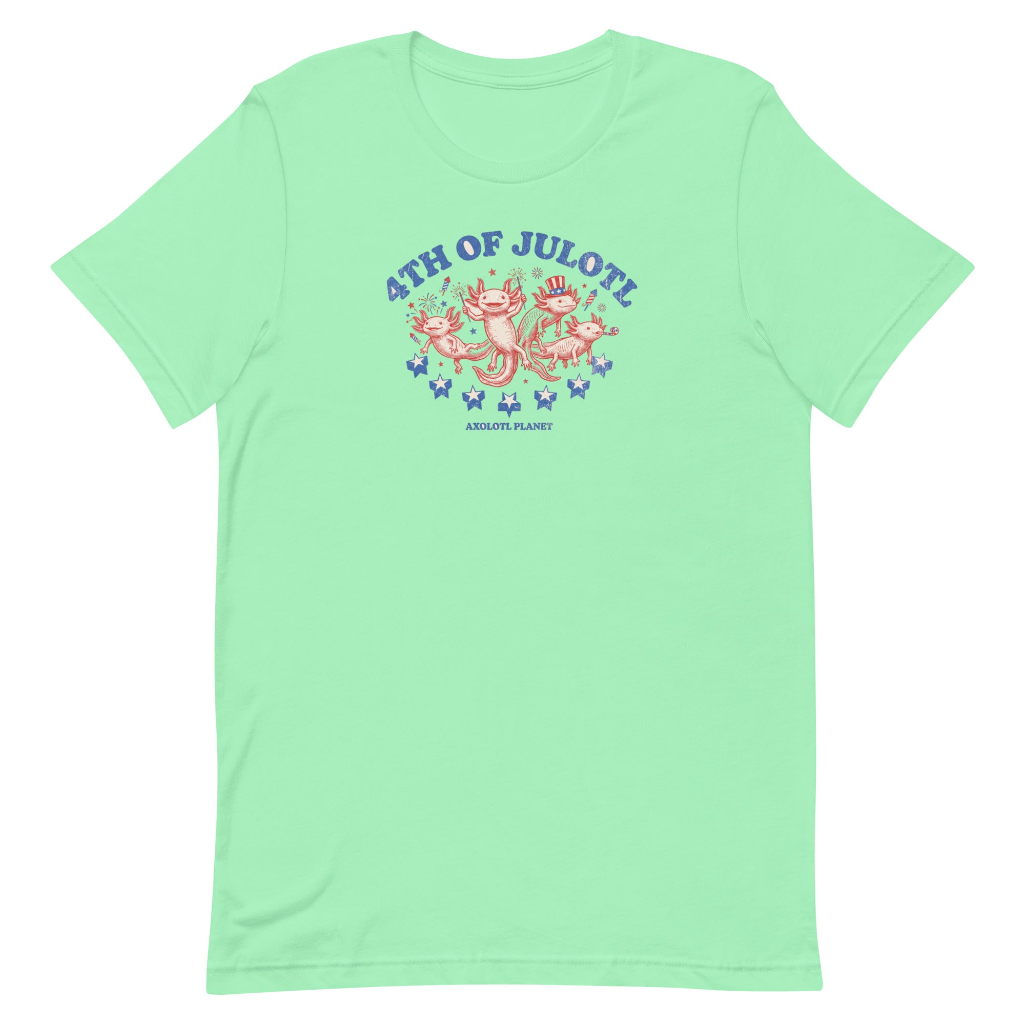 4th of Julotl Parade axolotl T-Shirt mockup