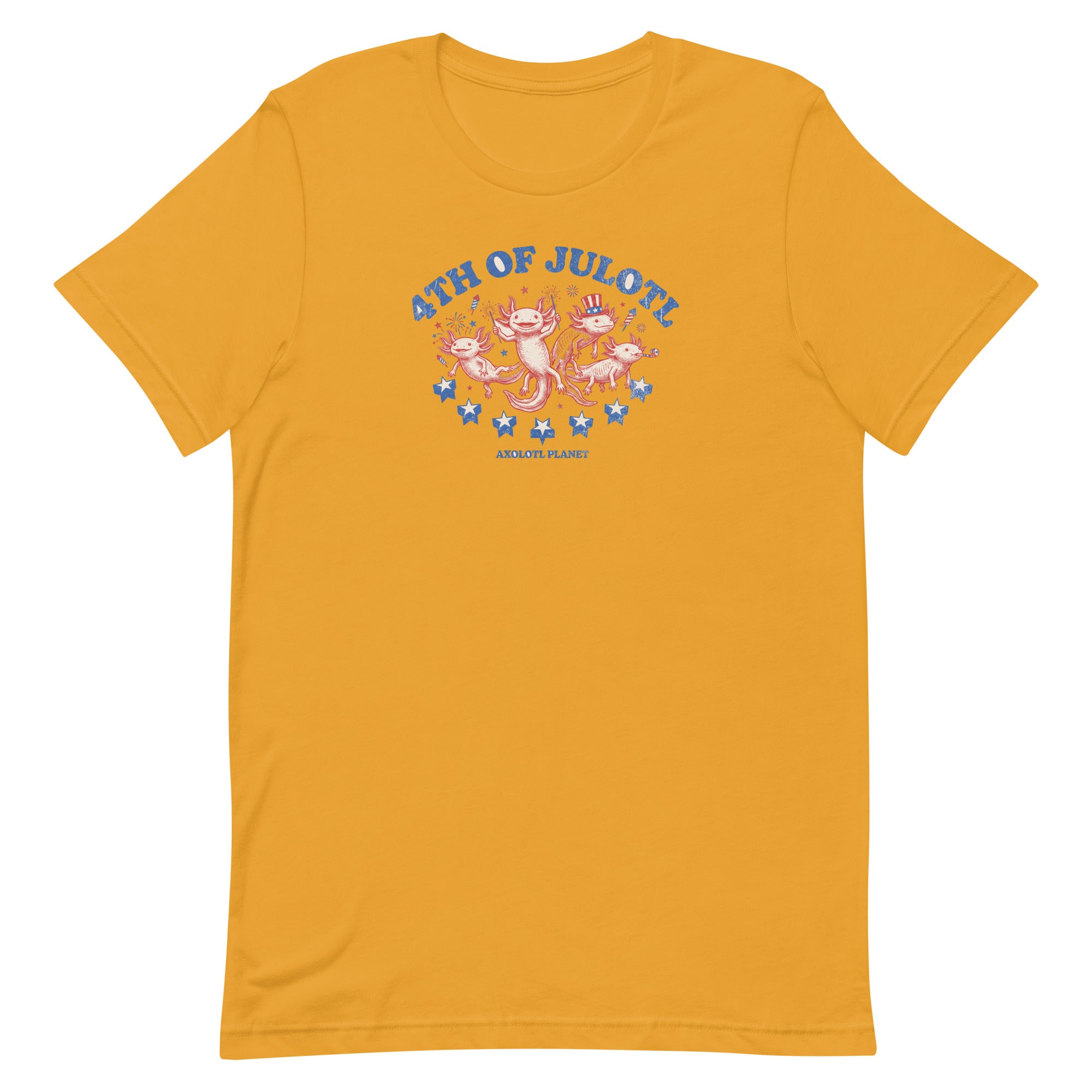 4th of Julotl Parade axolotl T-Shirt mockup