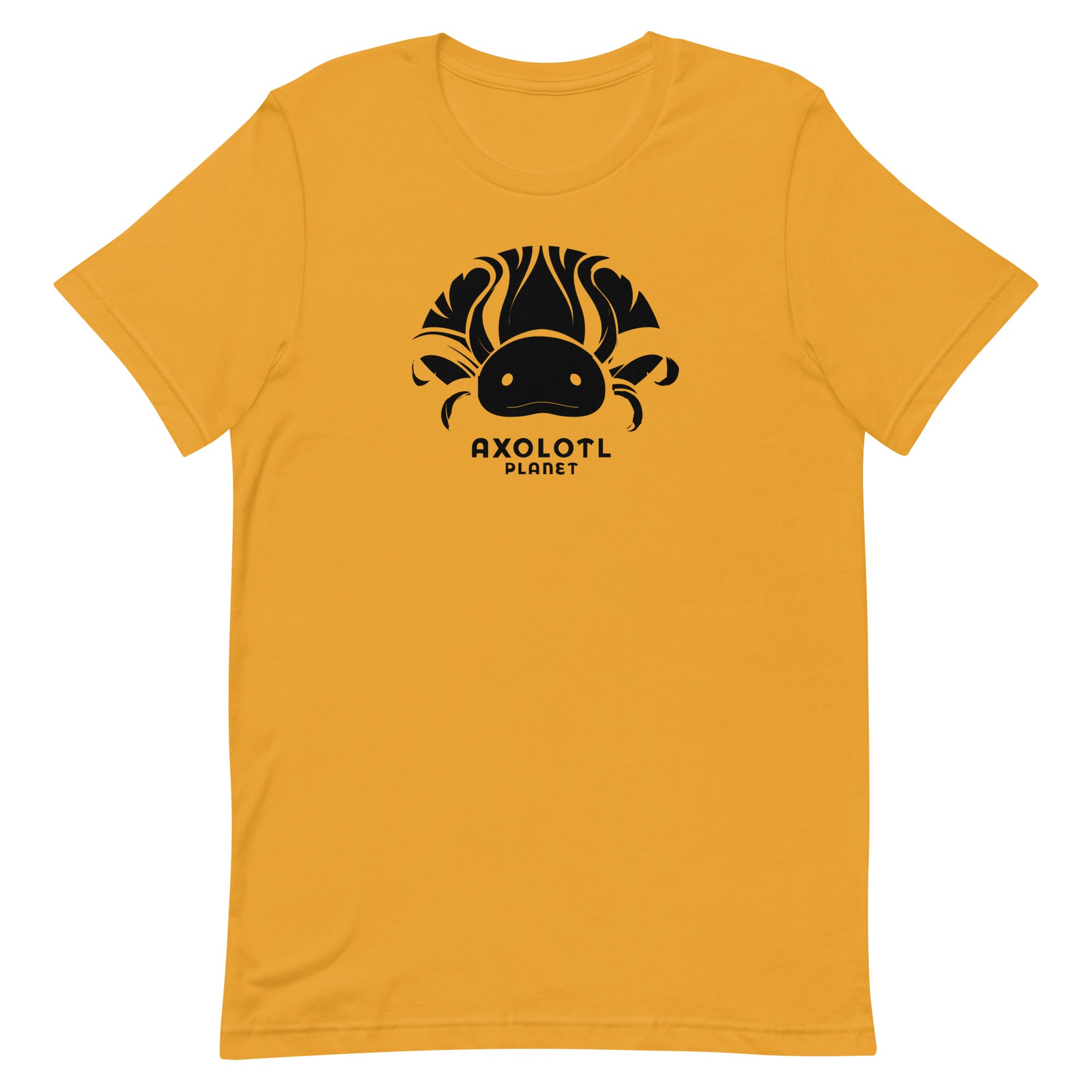 Axolotl Planet Logo (Black) axolotl T-Shirt mockup