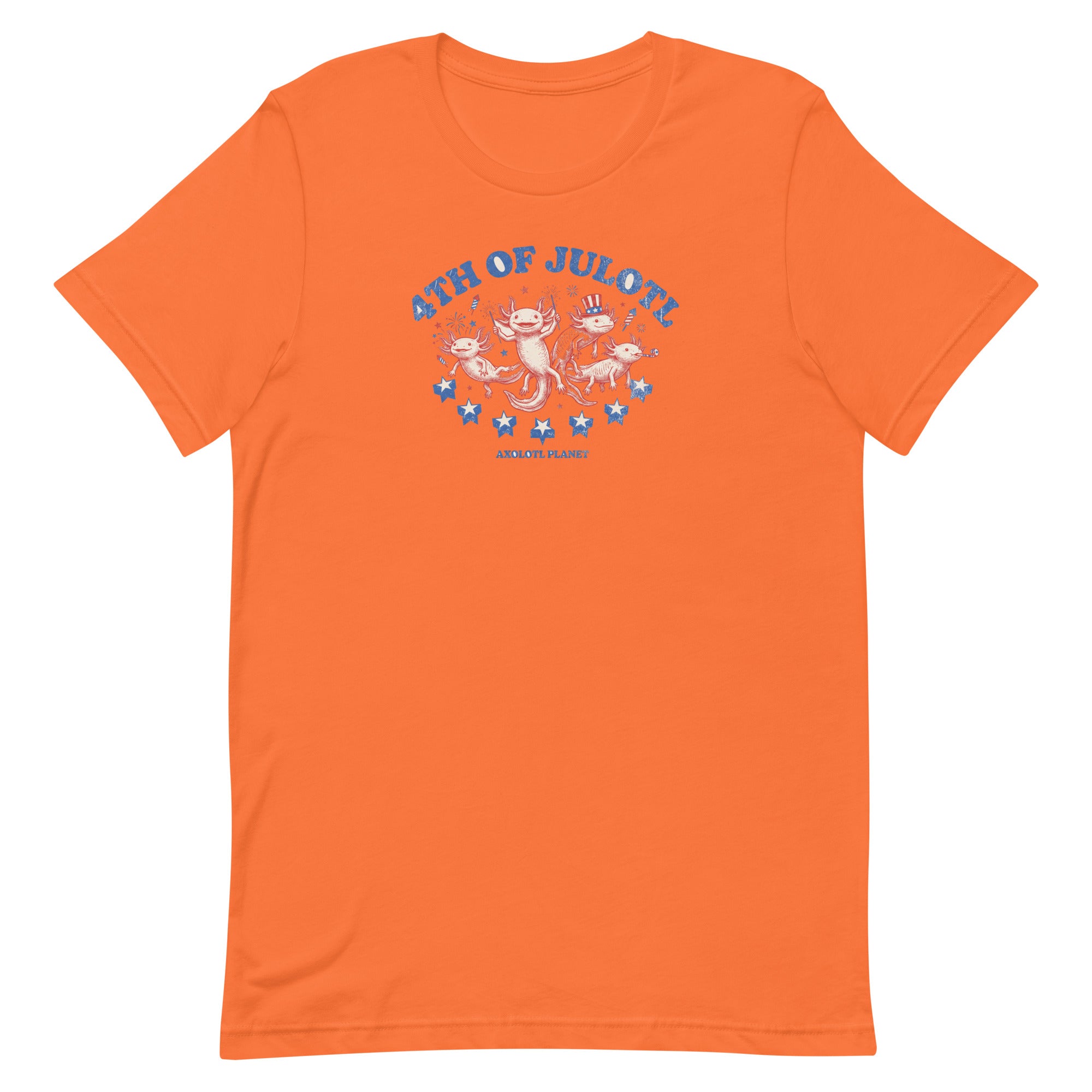 4th of Julotl Parade axolotl T-Shirt mockup