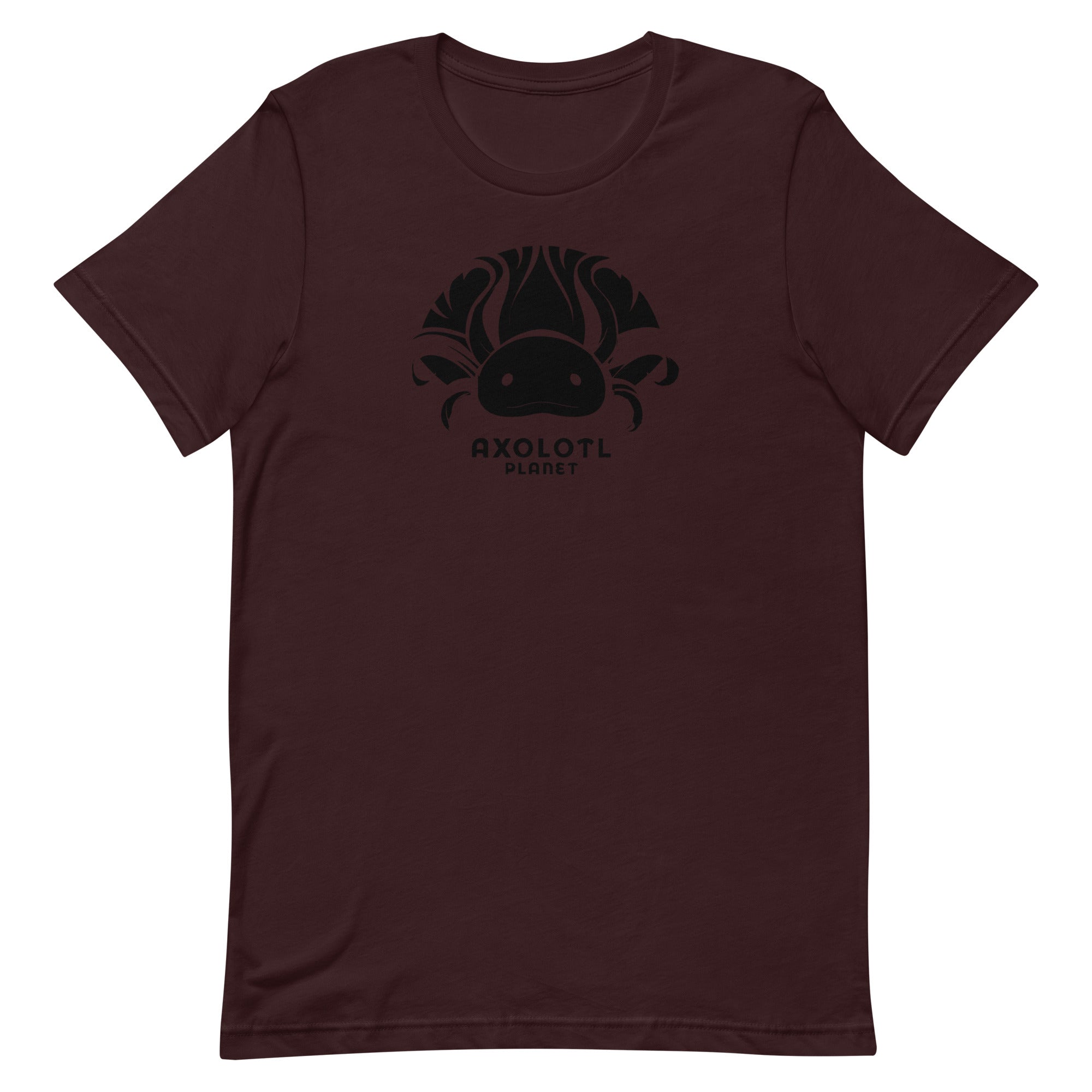 Axolotl Planet Logo (Black) axolotl T-Shirt mockup