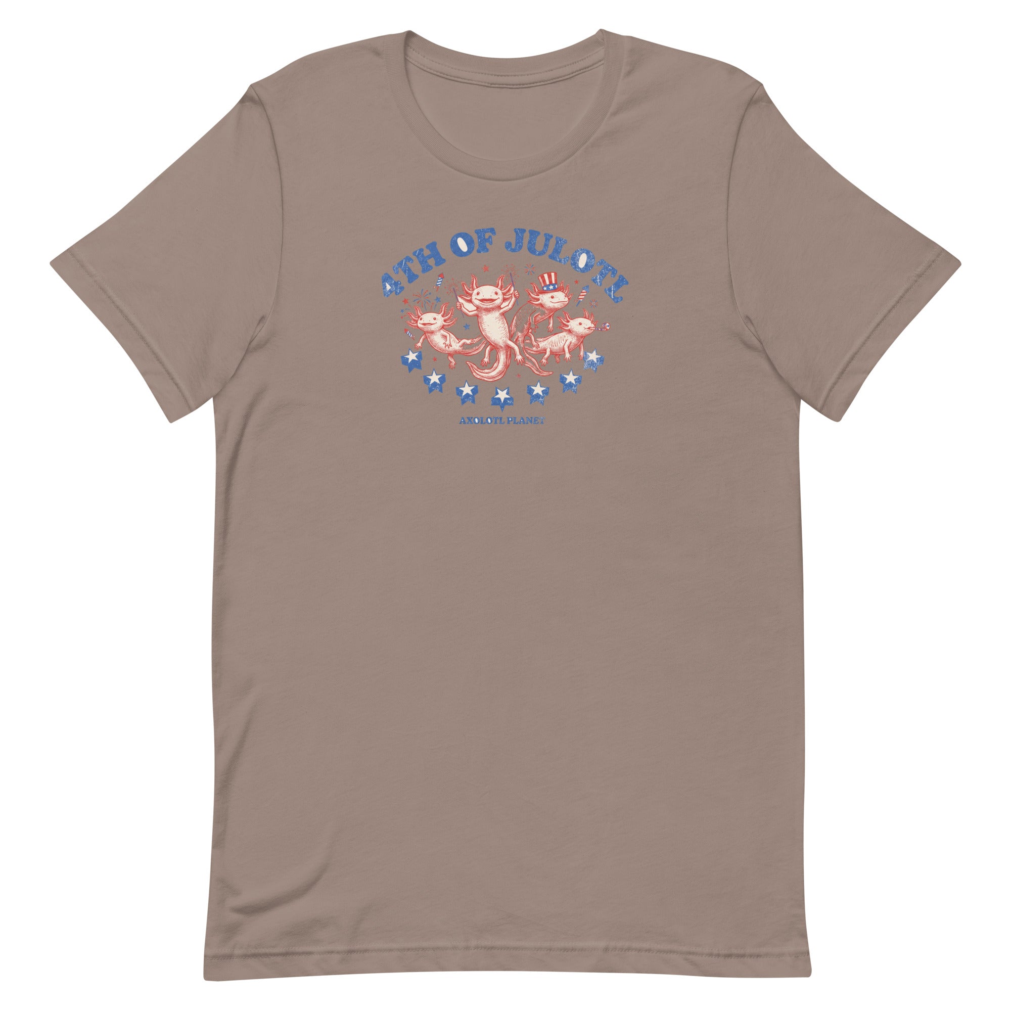 4th of Julotl Parade axolotl T-Shirt mockup