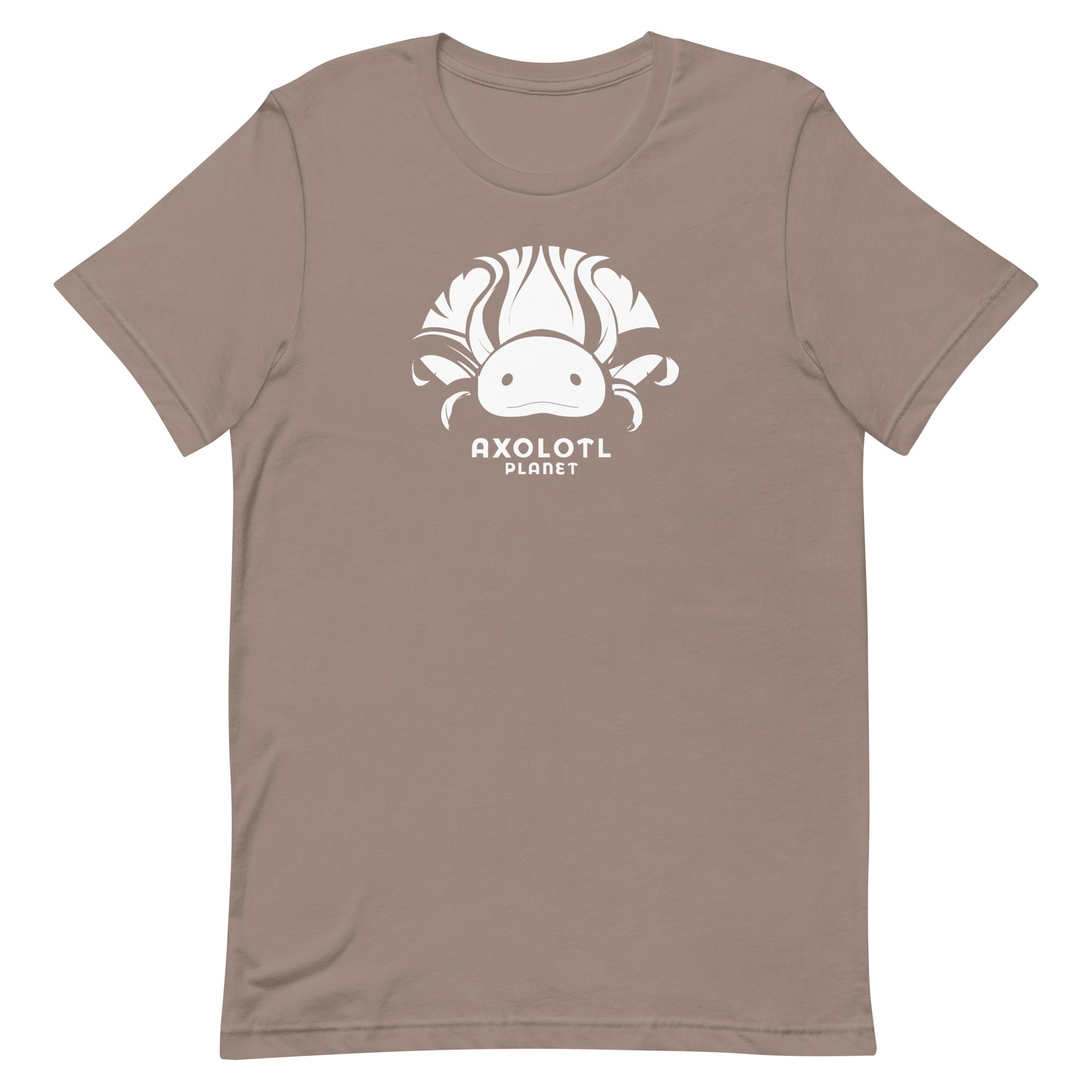 Axolotl Planet Logo (White) axolotl T-Shirt mockup