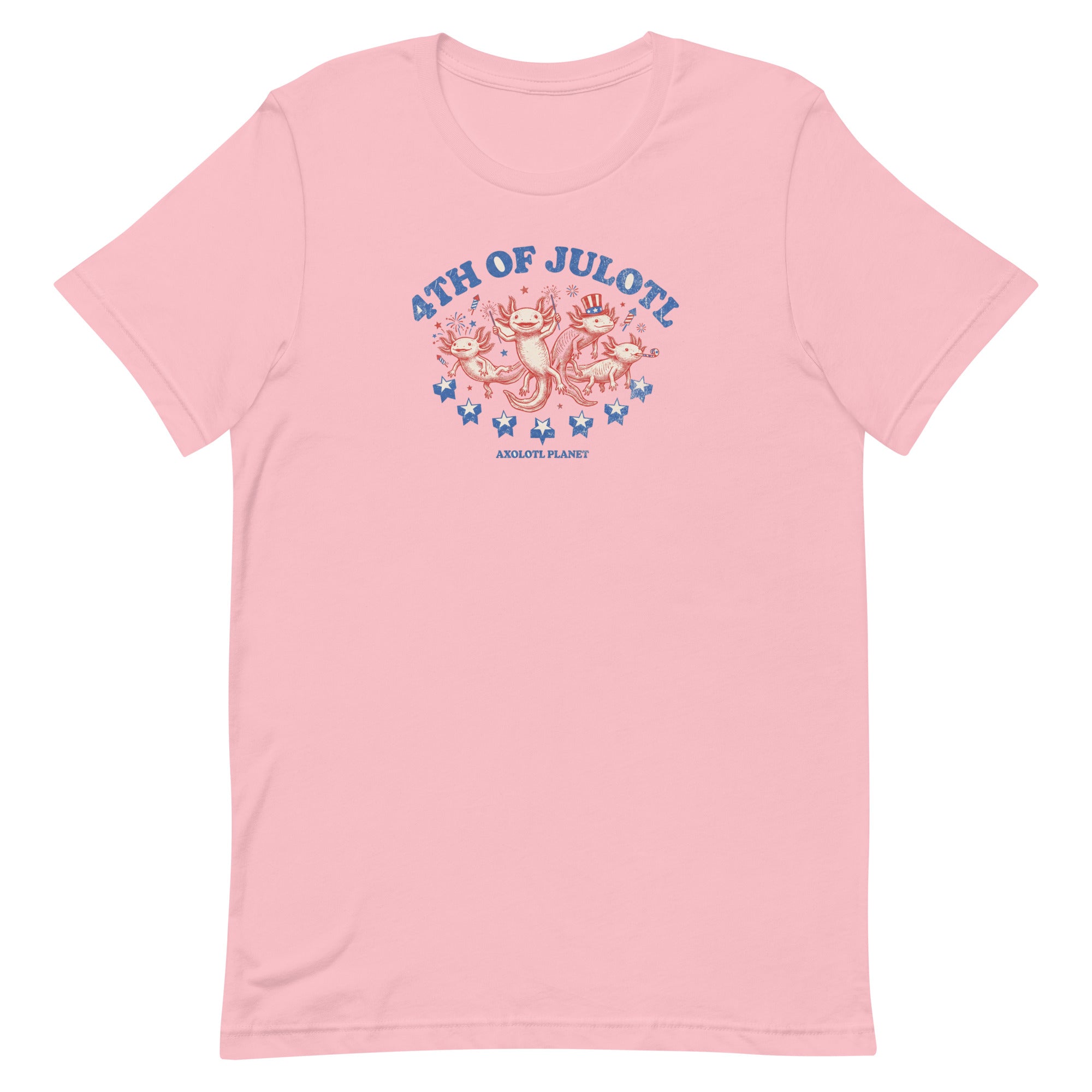 4th of Julotl Parade axolotl T-Shirt mockup