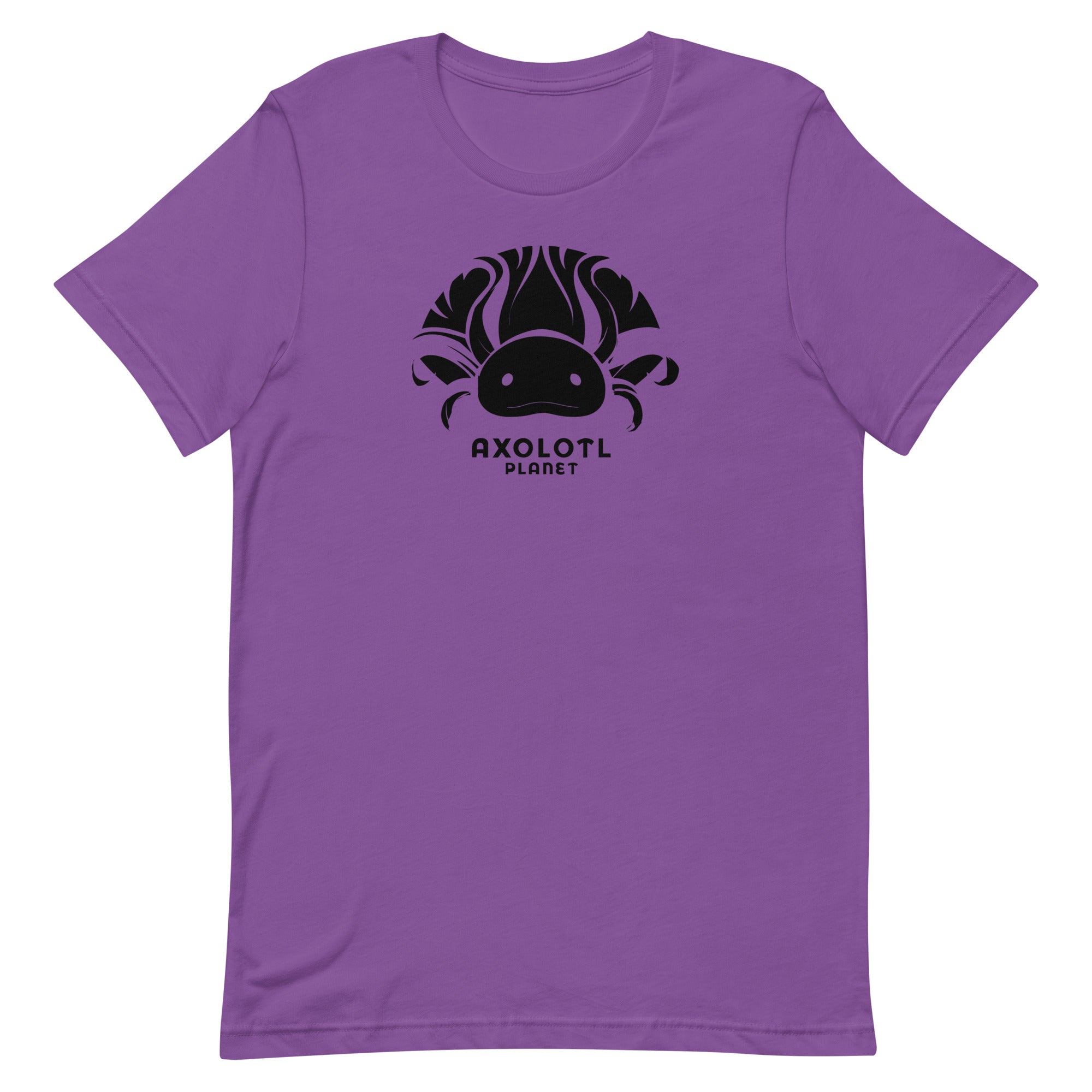 Axolotl Planet Logo (Black) axolotl T-Shirt mockup