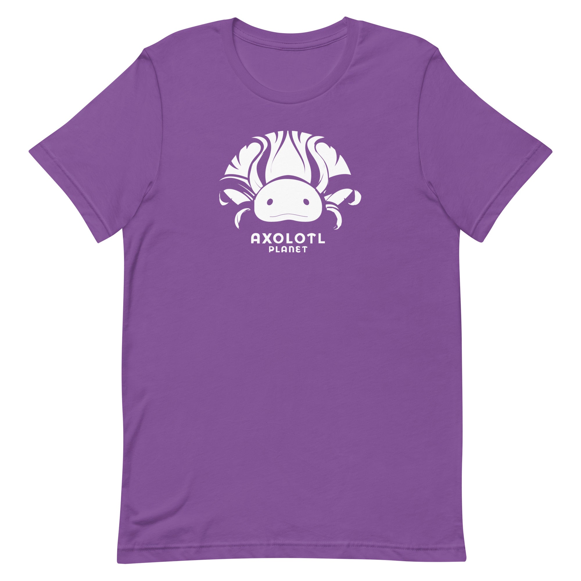 Axolotl Planet Logo (White) axolotl T-Shirt mockup