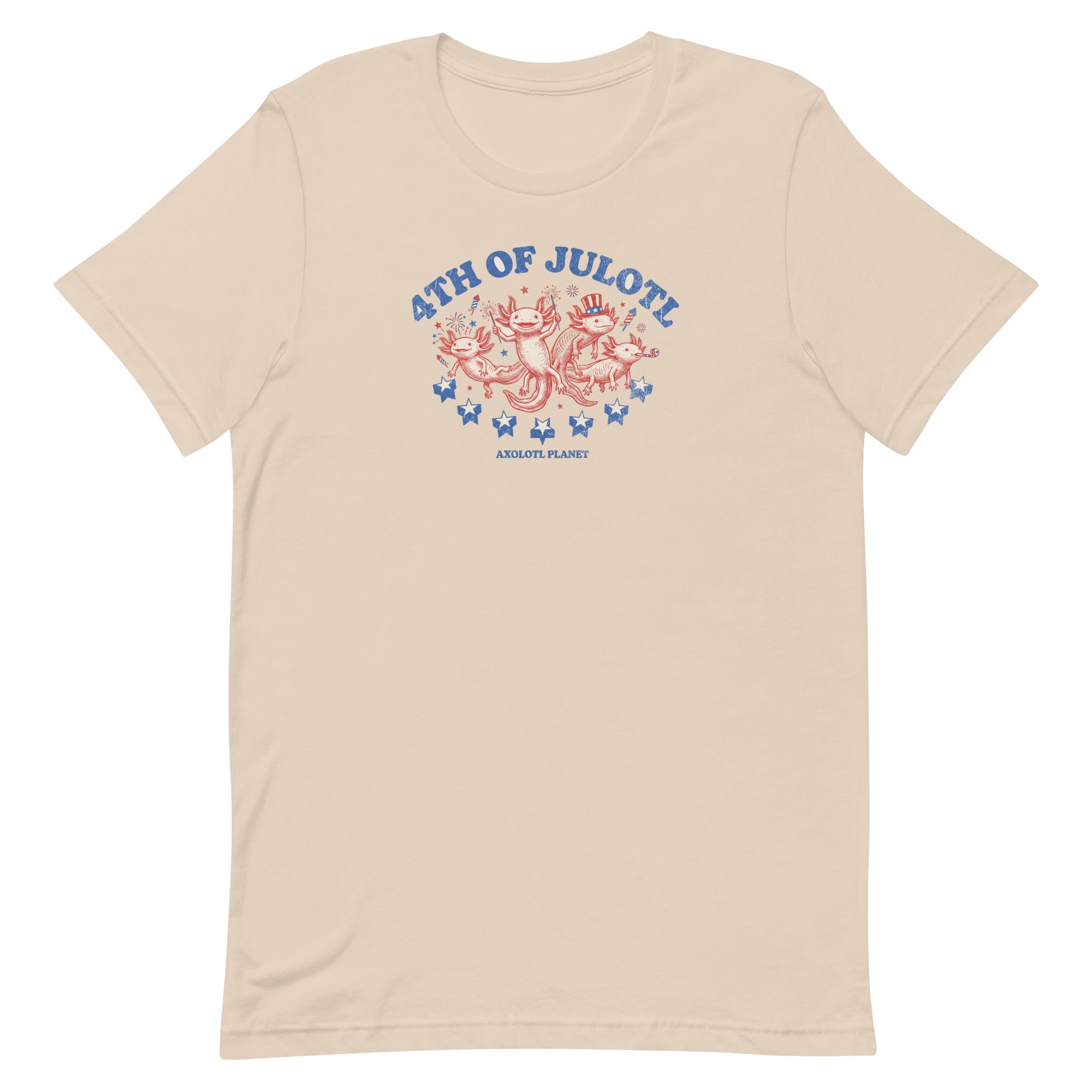 4th of Julotl Parade axolotl T-Shirt mockup