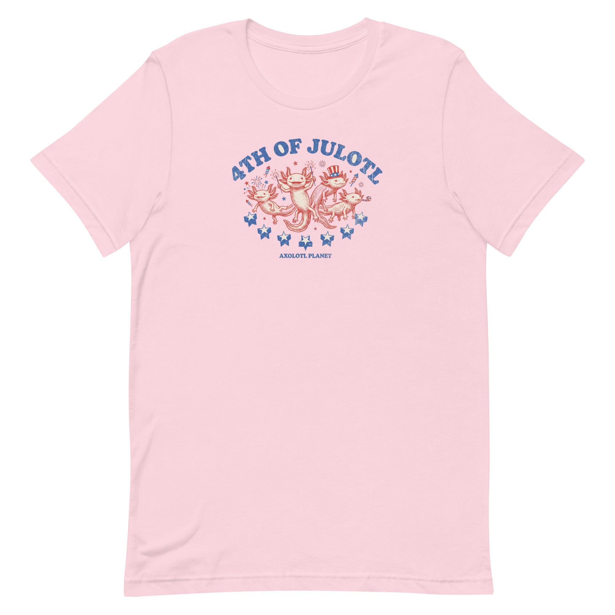 4th of Julotl Parade axolotl T-Shirt mockup