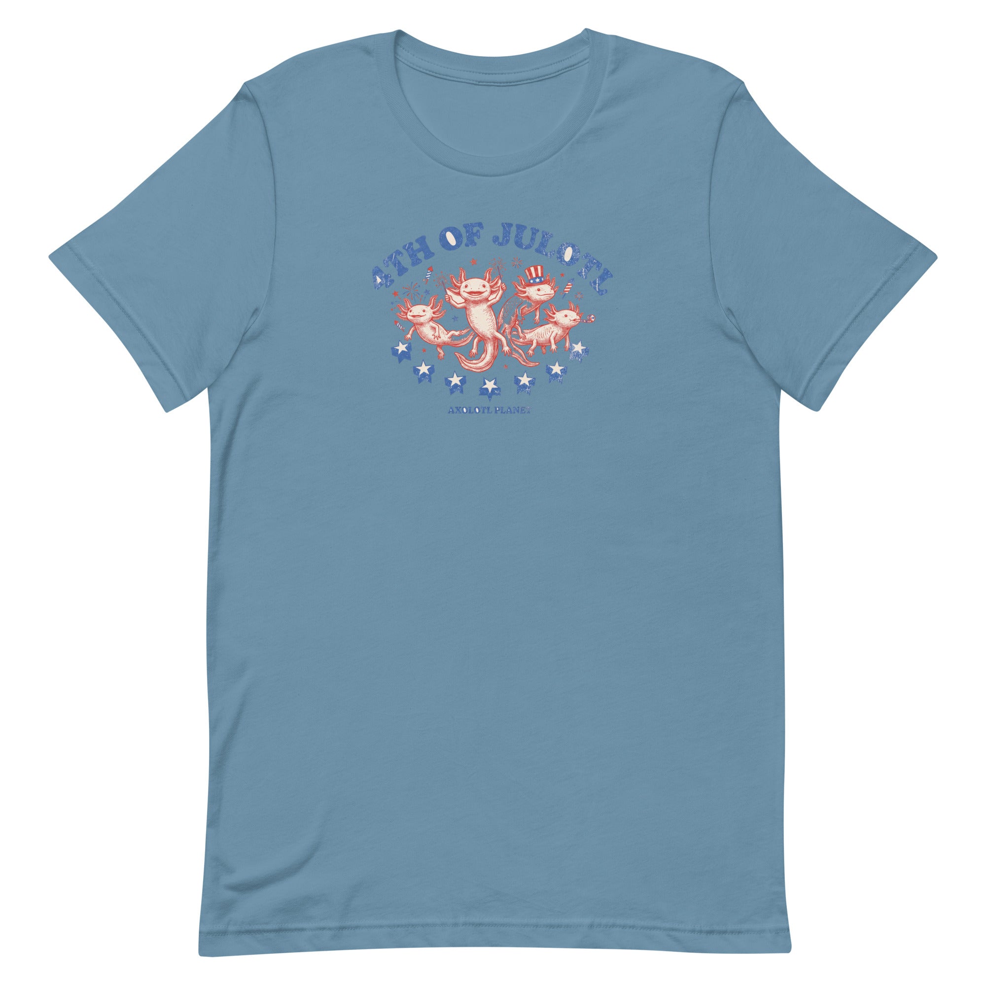 4th of Julotl Parade axolotl T-Shirt mockup