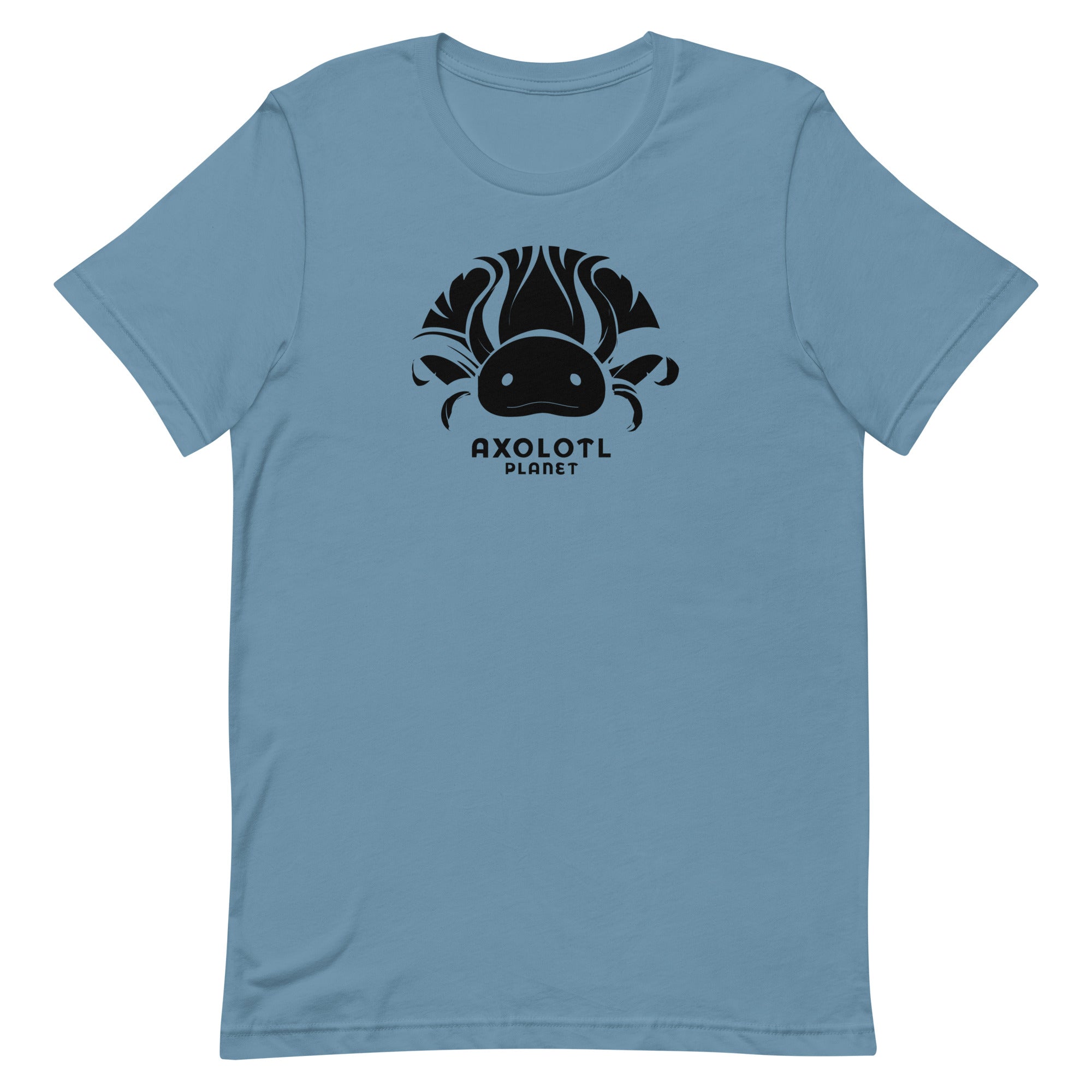 Axolotl Planet Logo (Black) axolotl T-Shirt mockup