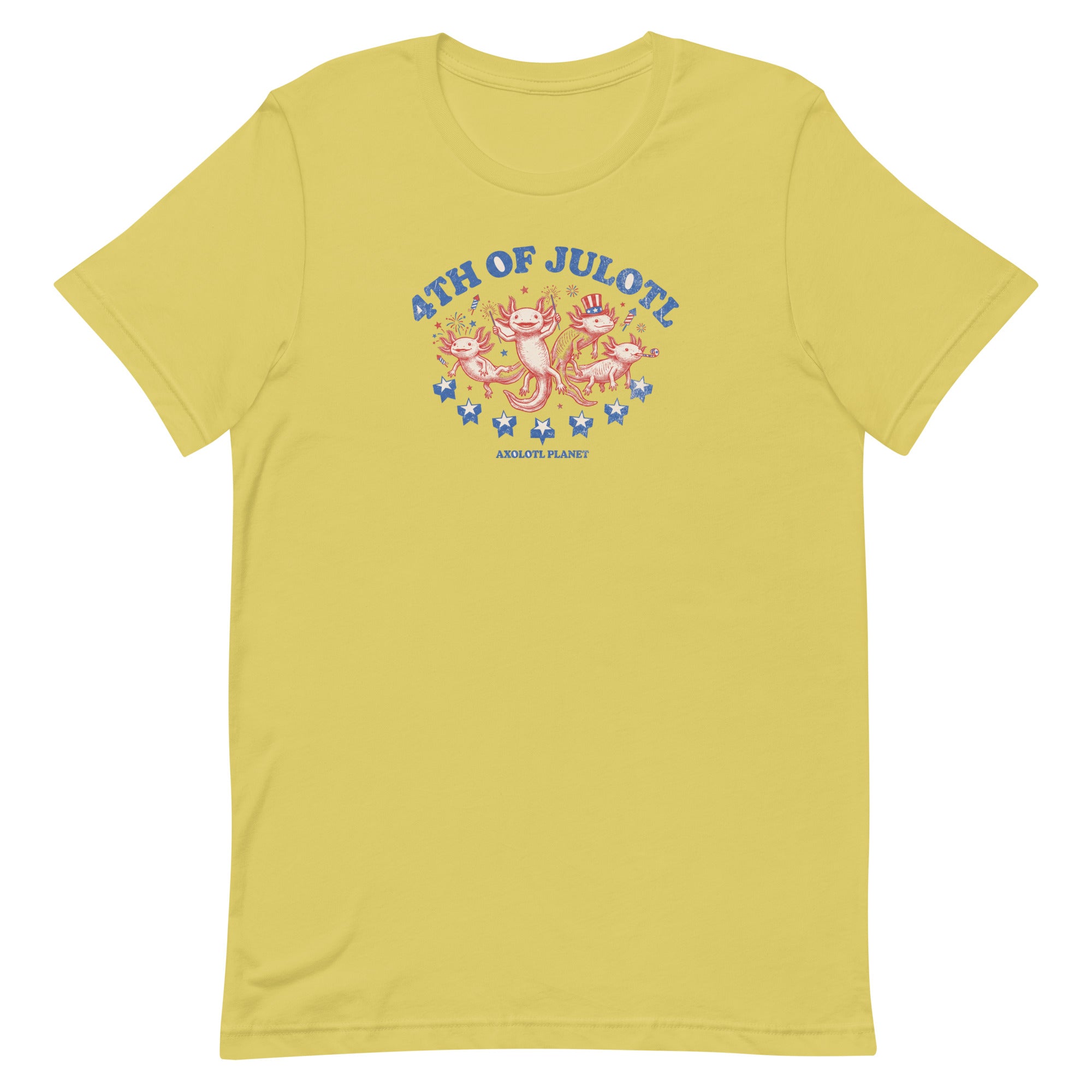 4th of Julotl Parade axolotl T-Shirt mockup